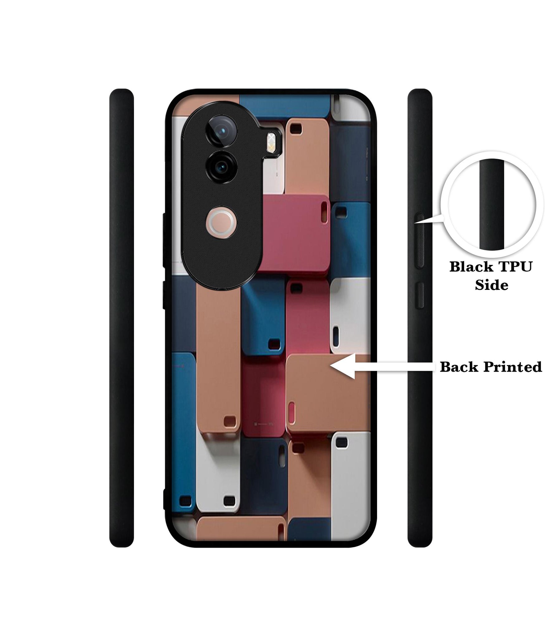 Mobile Cover Design Designer 2D Printed Back Case Cover for Vivo V40e 5G / iQOO Z9s 5G