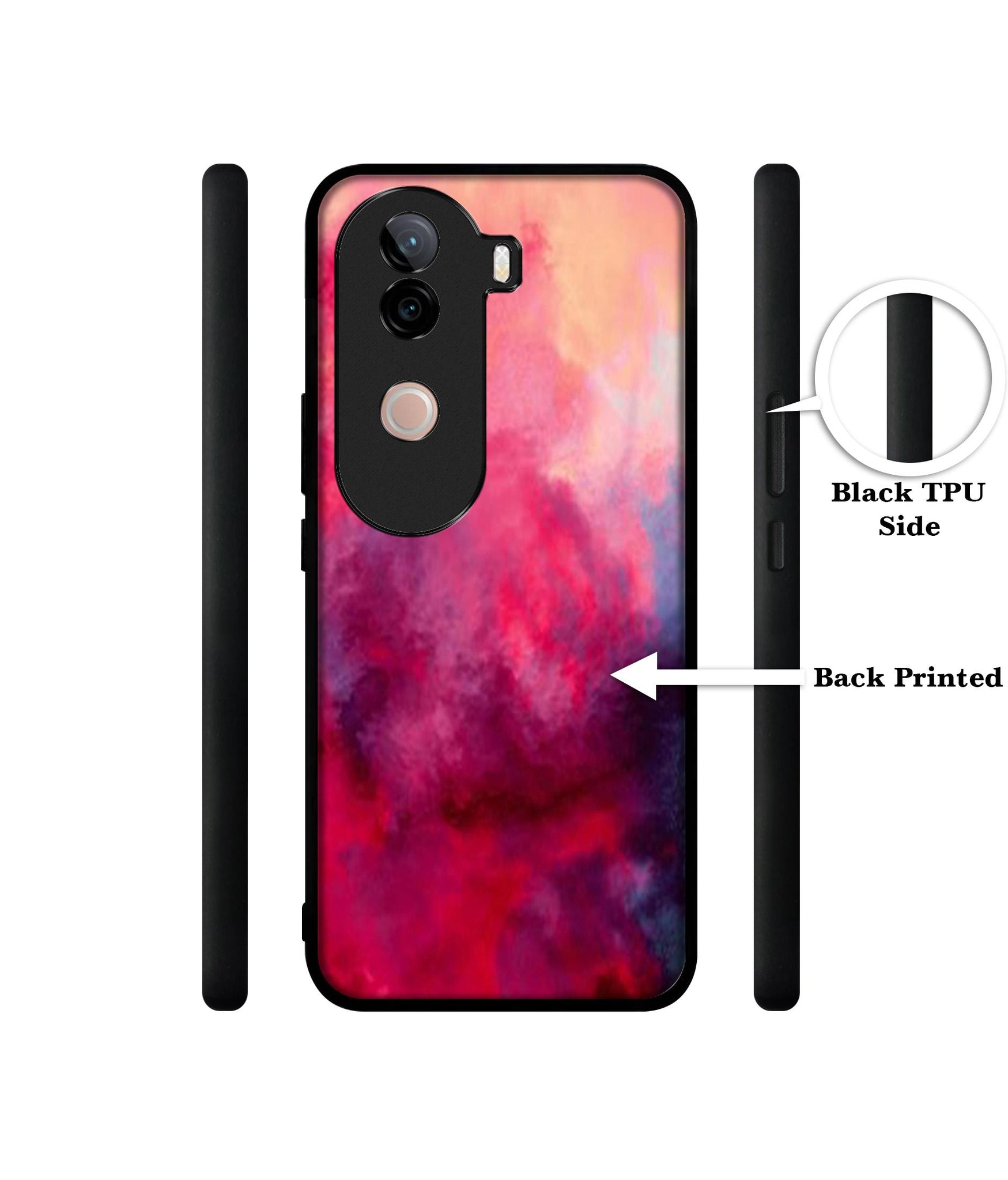 Holi Color Design Designer 2D Printed Back Case Cover for Vivo V40e 5G / iQOO Z9s 5G