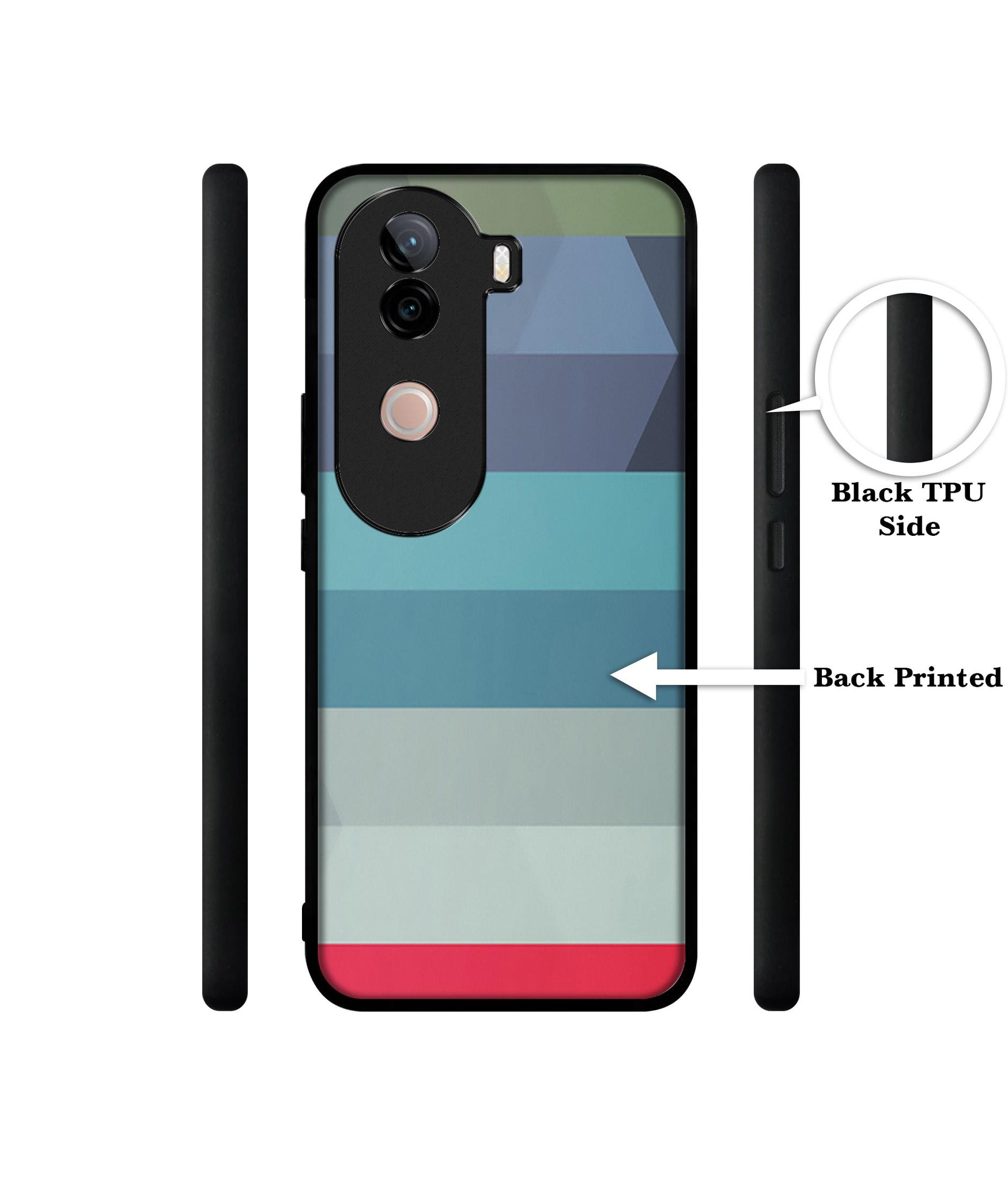 Colorful Lines Design Designer 2D Printed Back Case Cover for Vivo V40e 5G / iQOO Z9s 5G