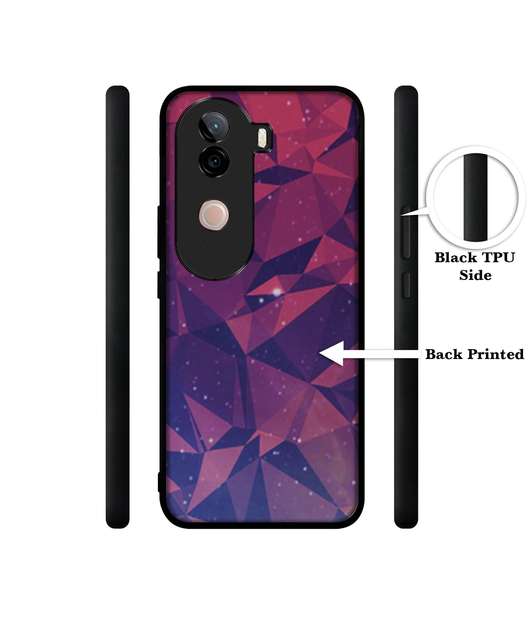 Bad Color Shape Design Designer 2D Printed Back Case Cover for Vivo V40e 5G / iQOO Z9s 5G