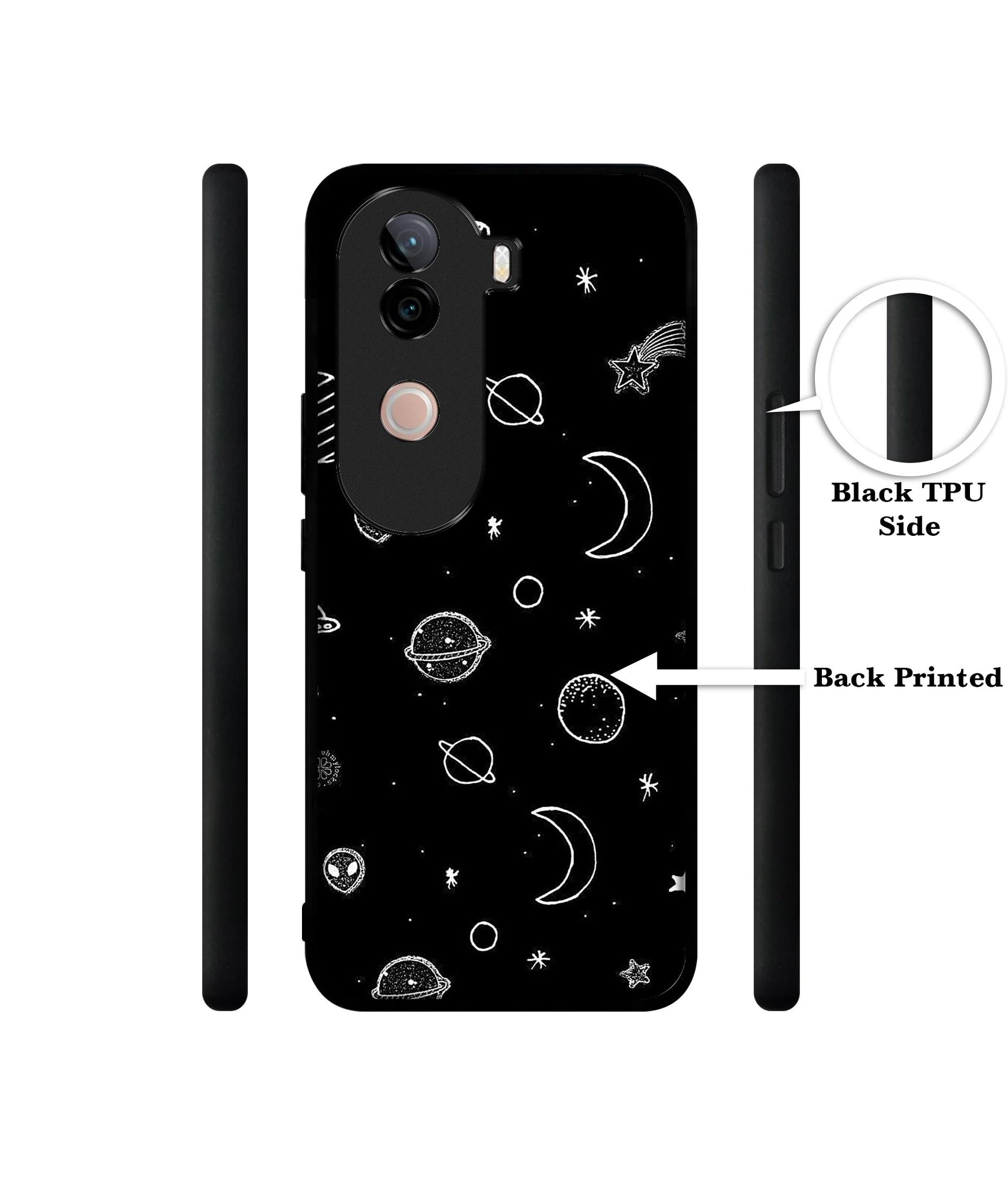 Space Stars Universe Design Designer 2D Printed Back Case Cover for Vivo V40e 5G / iQOO Z9s 5G
