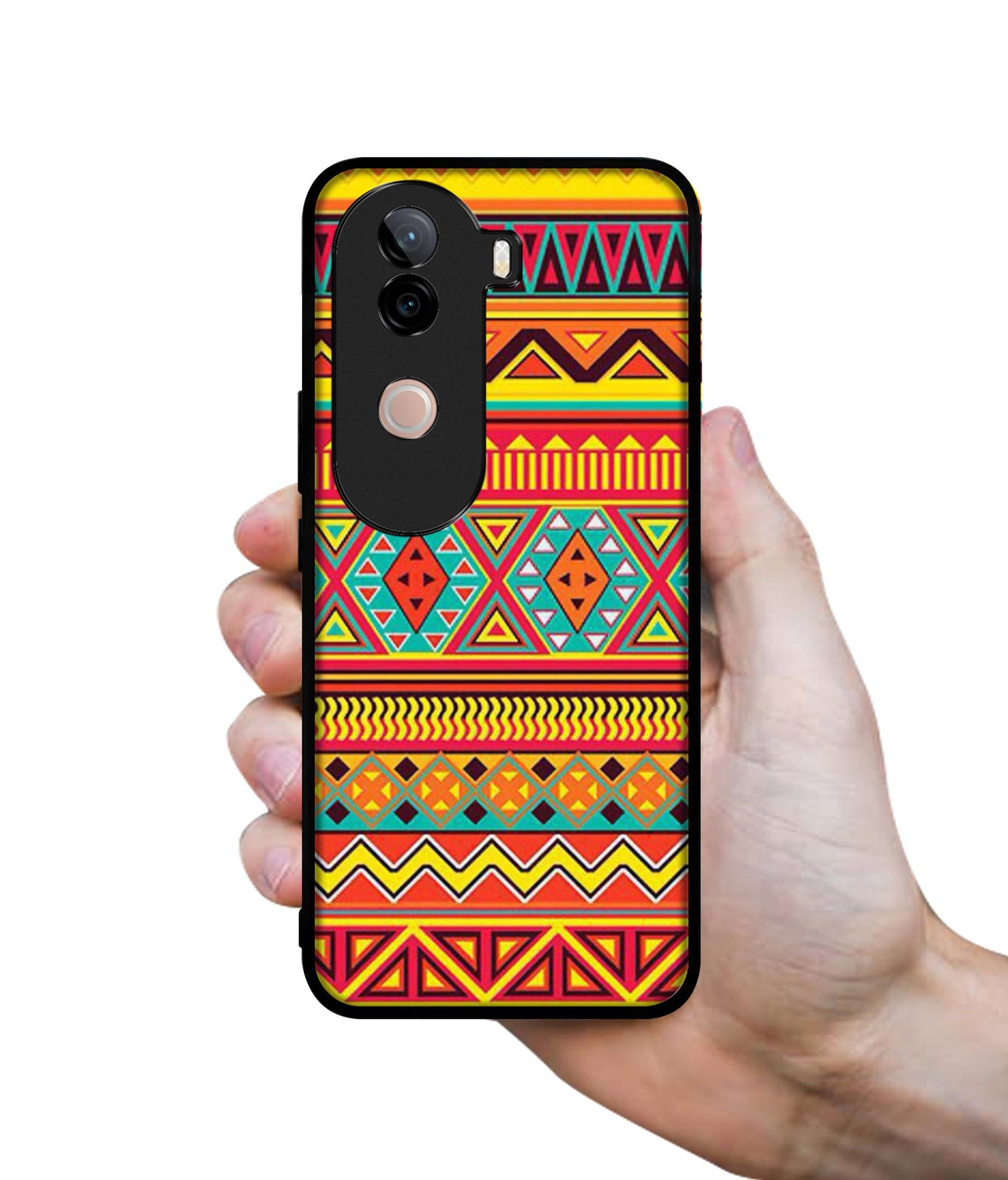 Artistic Rangoli Design Designer 2D Printed Back Case Cover for Vivo V40e 5G / iQOO Z9s 5G