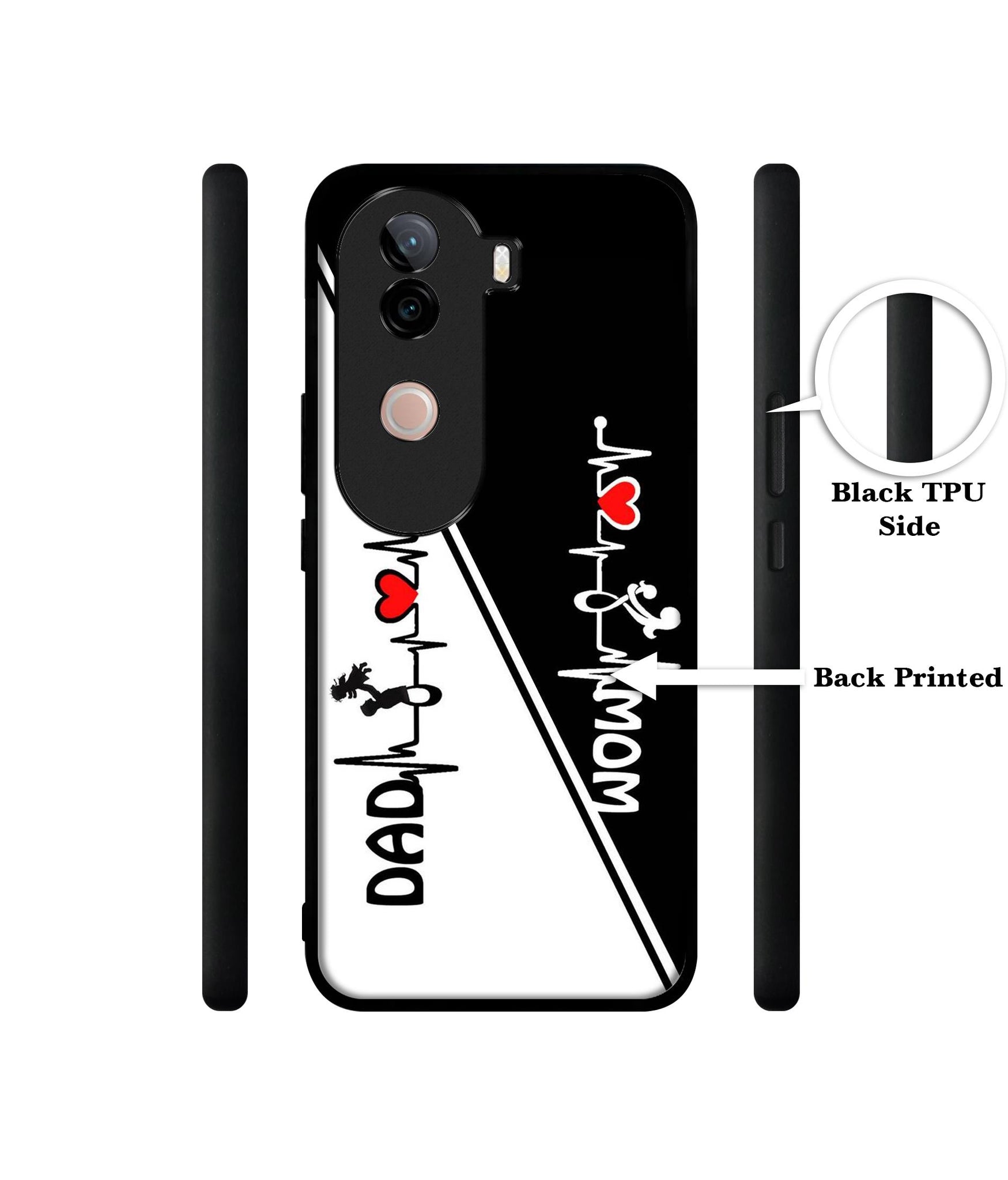 Mom and Dad Lover Design Designer 2D Printed Back Case Cover for Vivo V40e 5G / iQOO Z9s 5G