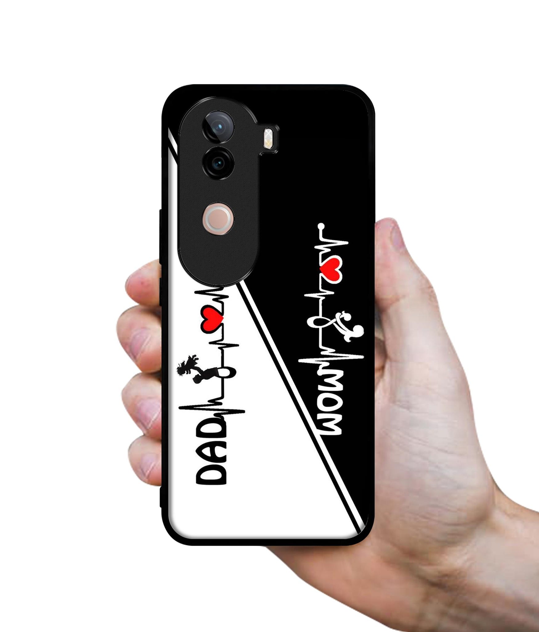 Mom and Dad Lover Design Designer 2D Printed Back Case Cover for Vivo V40e 5G / iQOO Z9s 5G