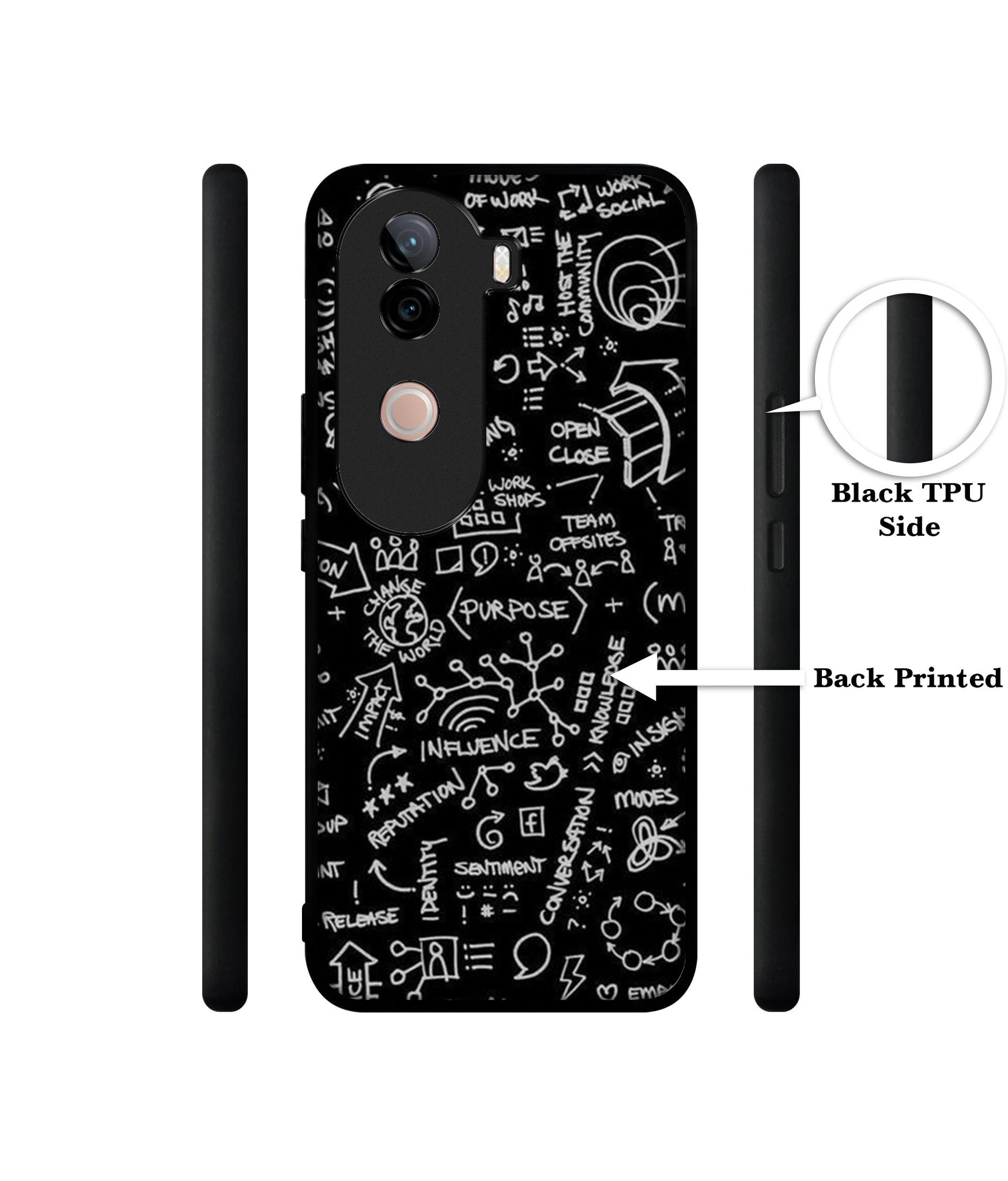 Formulas Design Designer 2D Printed Back Case Cover for Vivo V40e 5G / iQOO Z9s 5G