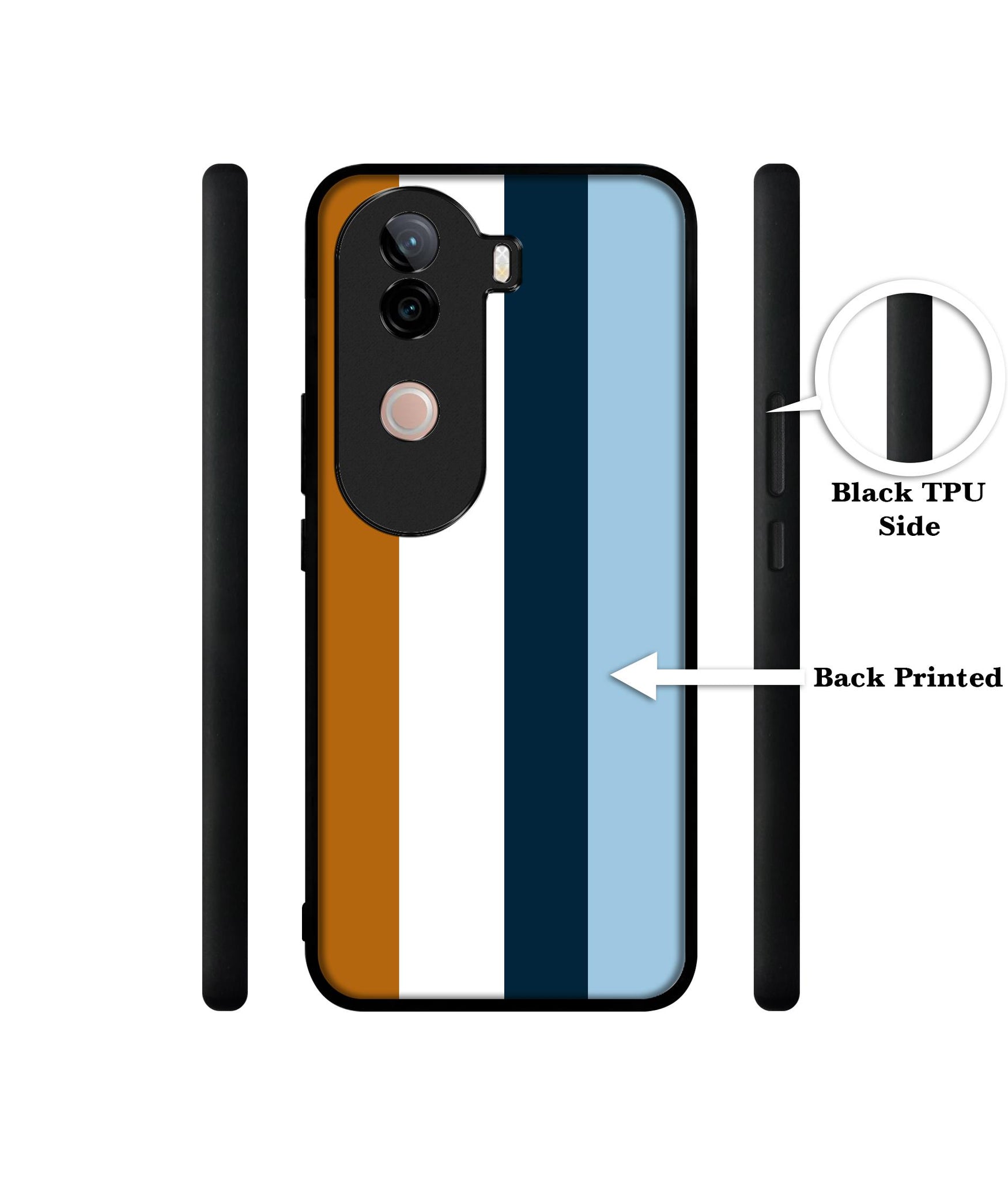 Color Stripes Design Designer 2D Printed Back Case Cover for Vivo V40e 5G / iQOO Z9s 5G