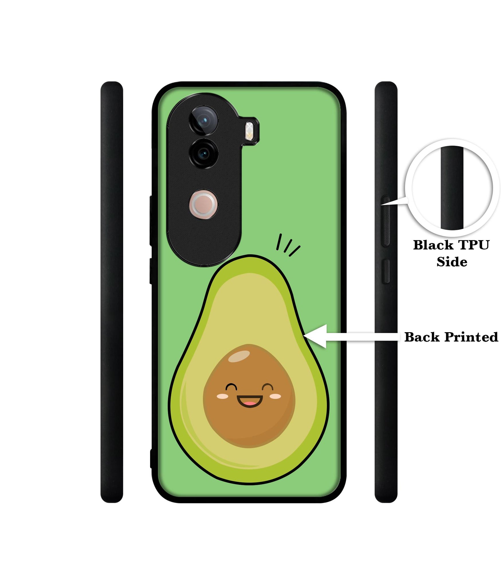 Avocados Design Designer 2D Printed Back Case Cover for Vivo V40e 5G / iQOO Z9s 5G
