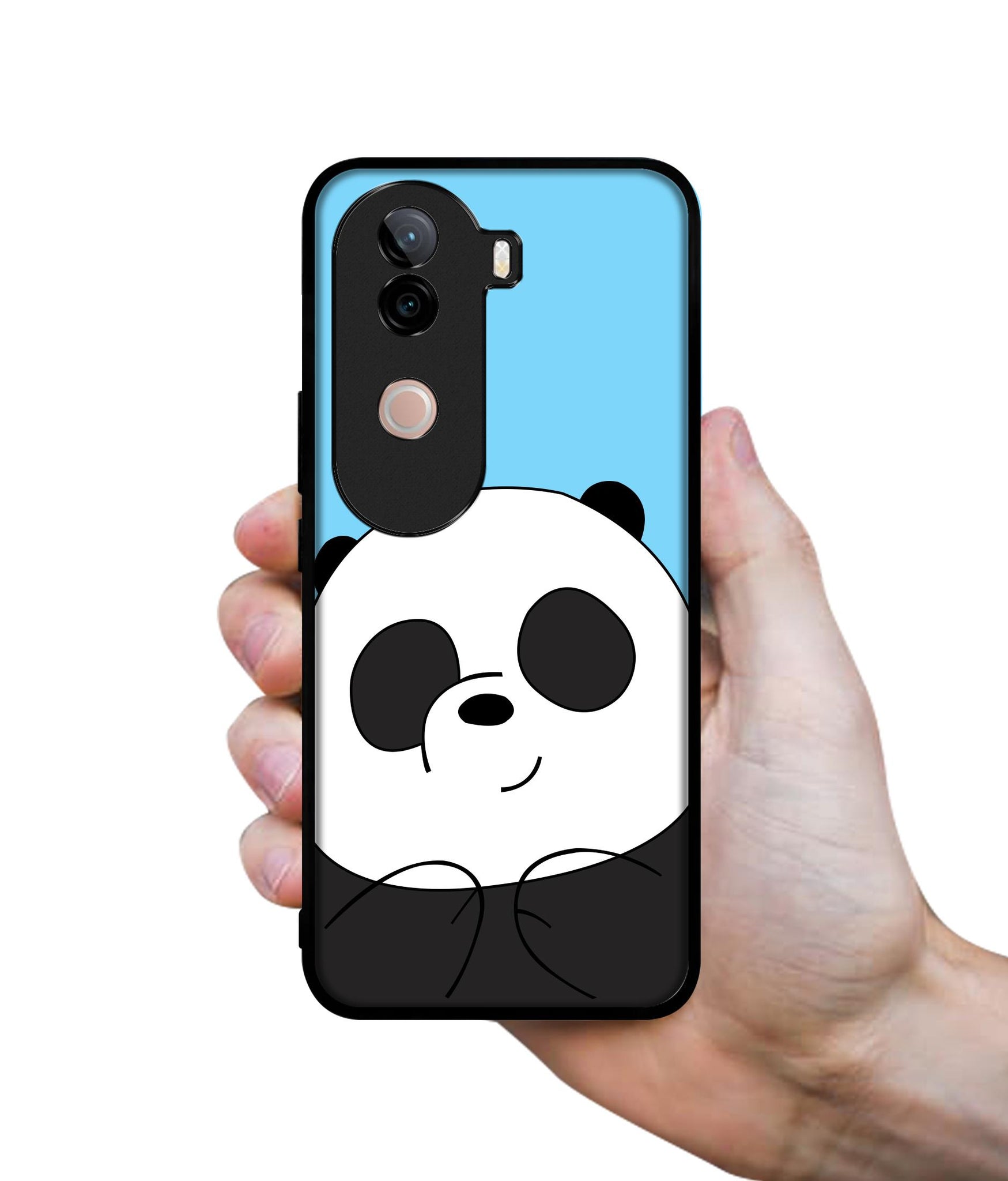 Cute Panda Design Designer 2D Printed Back Case Cover for Vivo V40e 5G / iQOO Z9s 5G