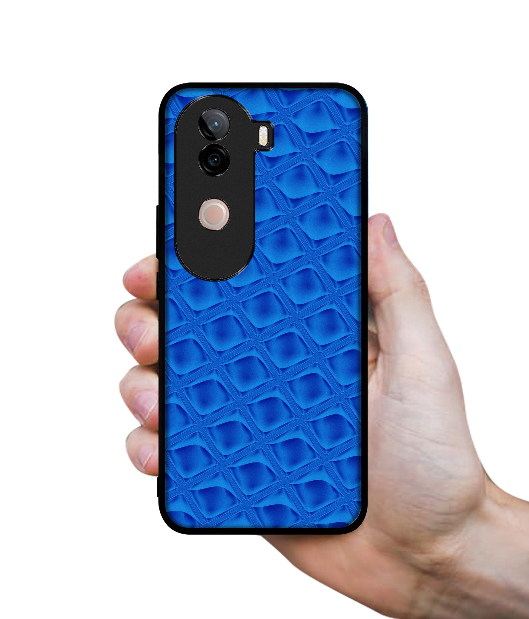 Blue Diamond Design Designer 2D Printed Back Case Cover for Vivo V40e 5G / iQOO Z9s 5G