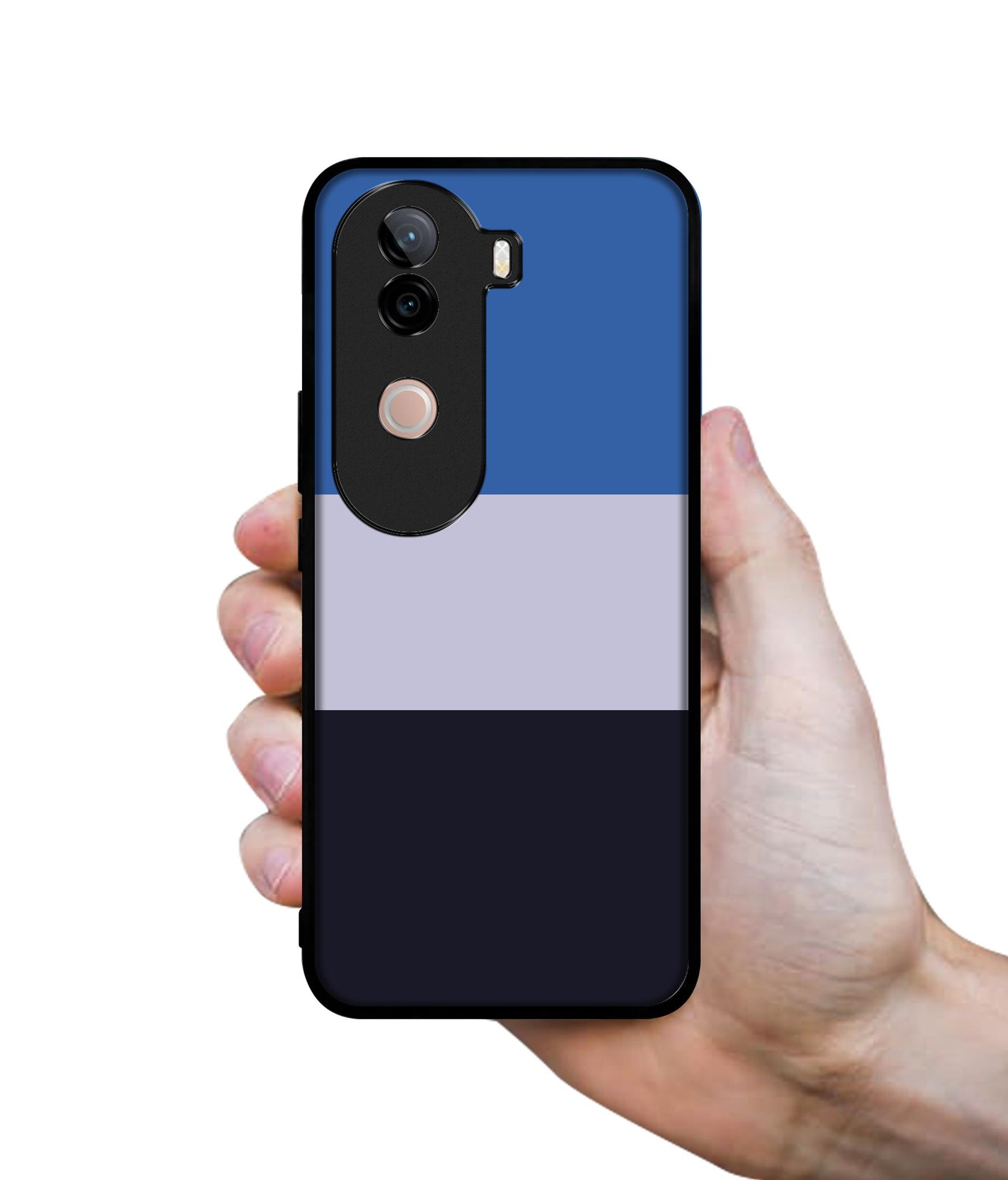 Three Color Stripes Design Designer 2D Printed Back Case Cover for Vivo V40e 5G / iQOO Z9s 5G