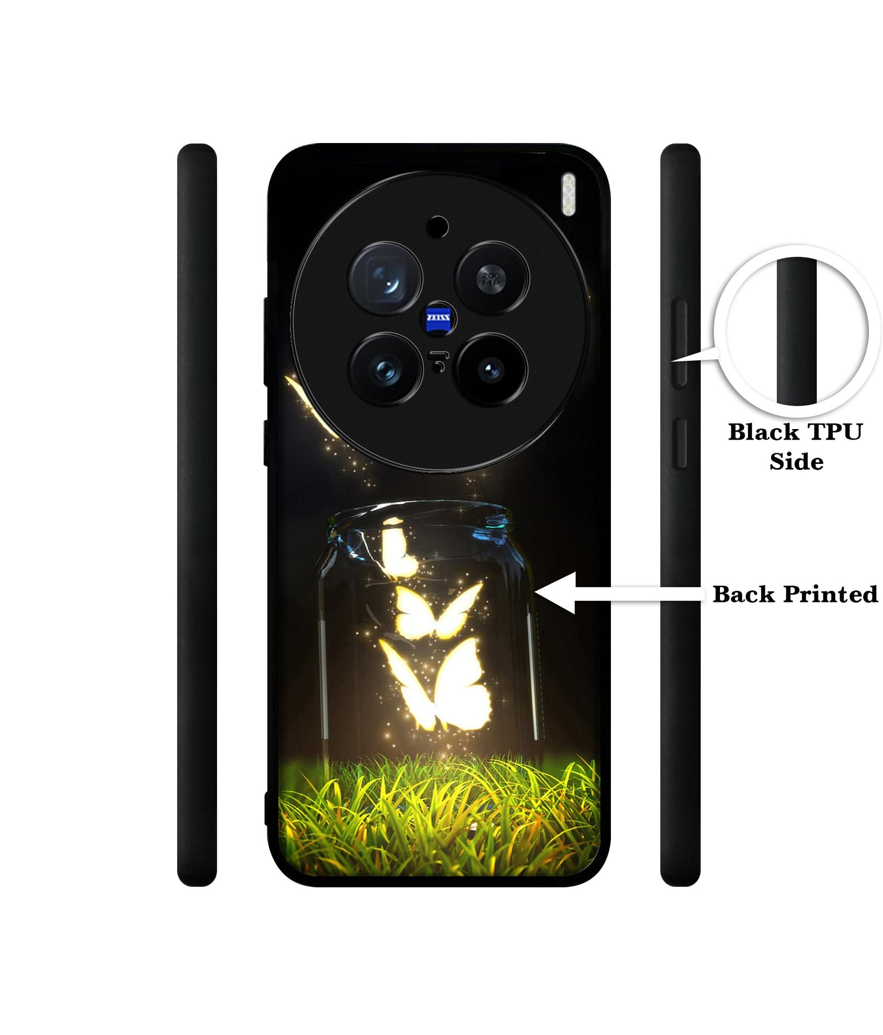 Butterfly Design Designer 2D Printed Back Case Cover for Vivo X200 Pro 5G