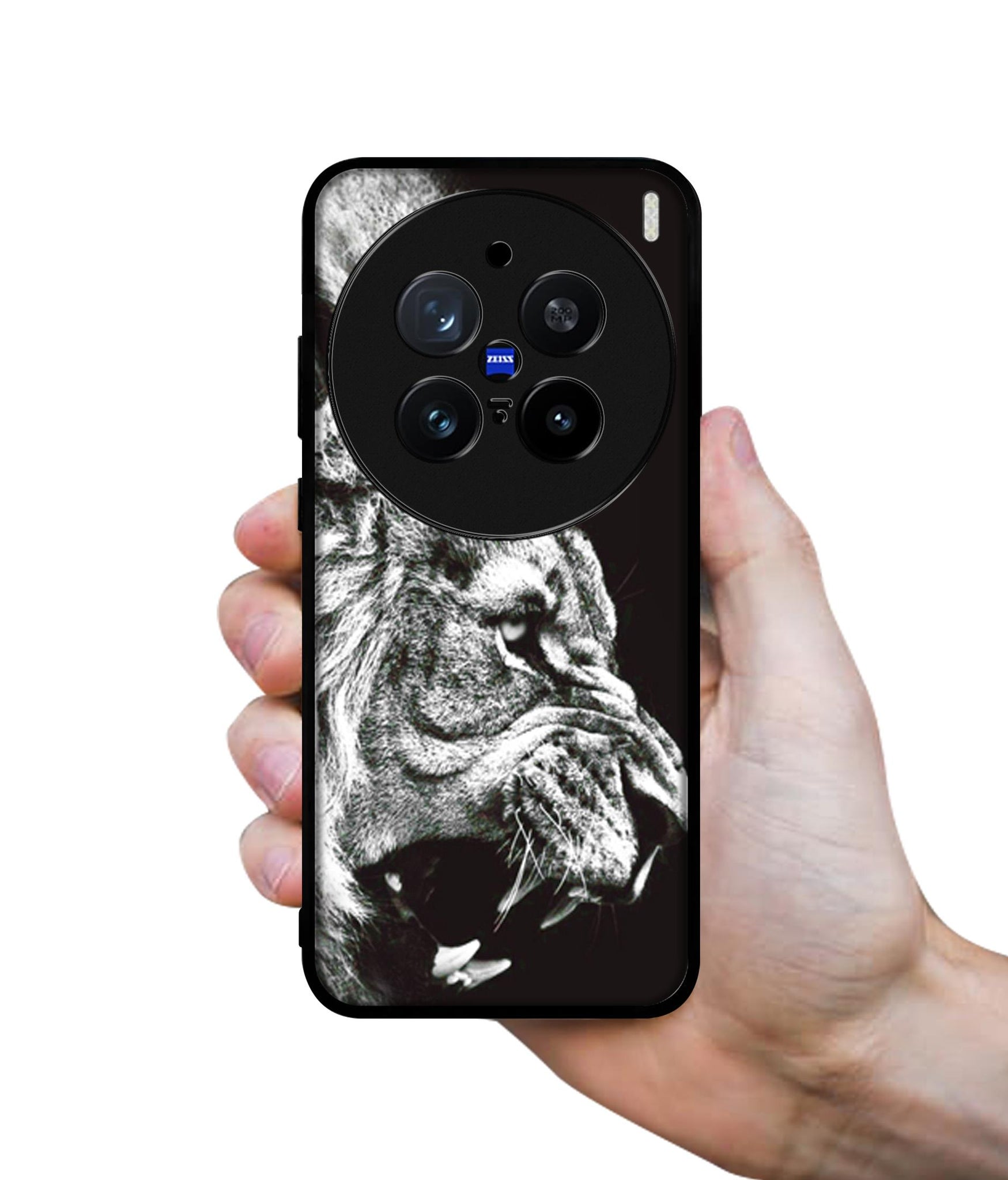 Angry Lion Design Designer 2D Printed Back Case Cover for Vivo X200 Pro 5G