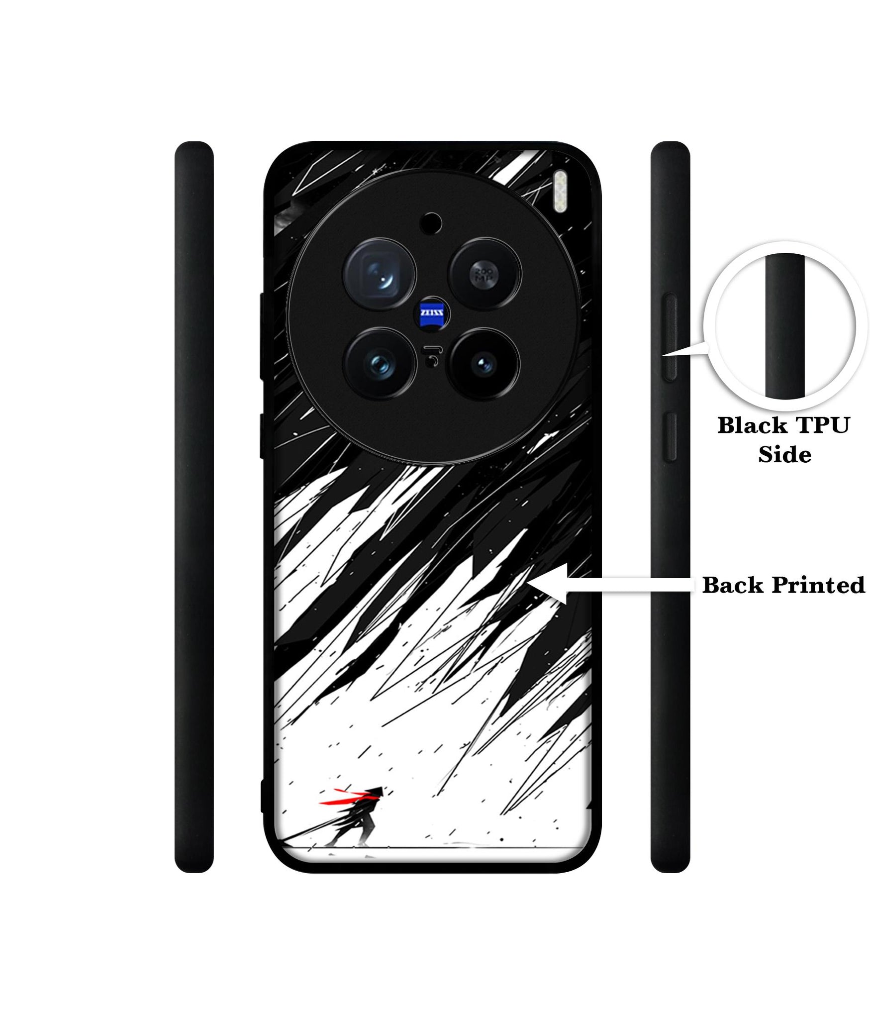 Geometric Strom Design Designer 2D Printed Back Case Cover for Vivo X200 Pro 5G