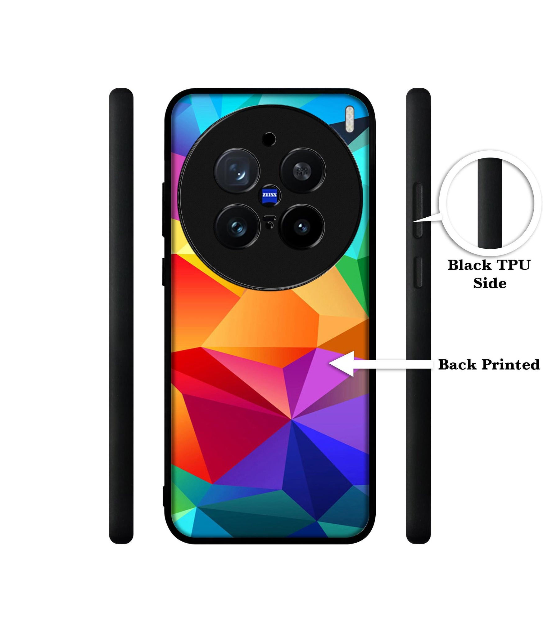 Colorful Pattern Design Designer 2D Printed Back Case Cover for Vivo X200 Pro 5G