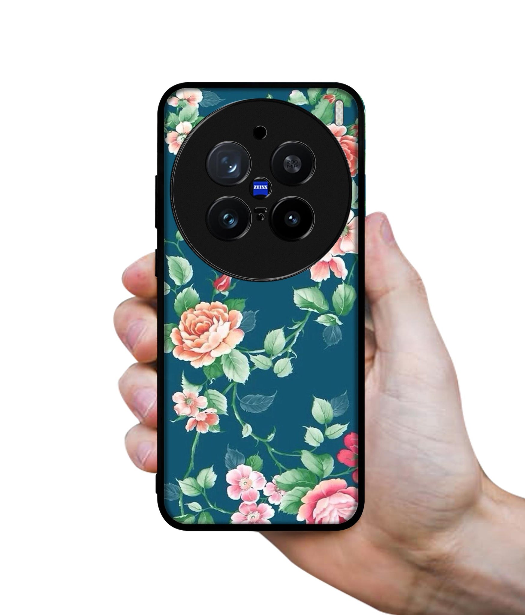 Vintage Floral Design Designer 2D Printed Back Case Cover for Vivo X200 Pro 5G