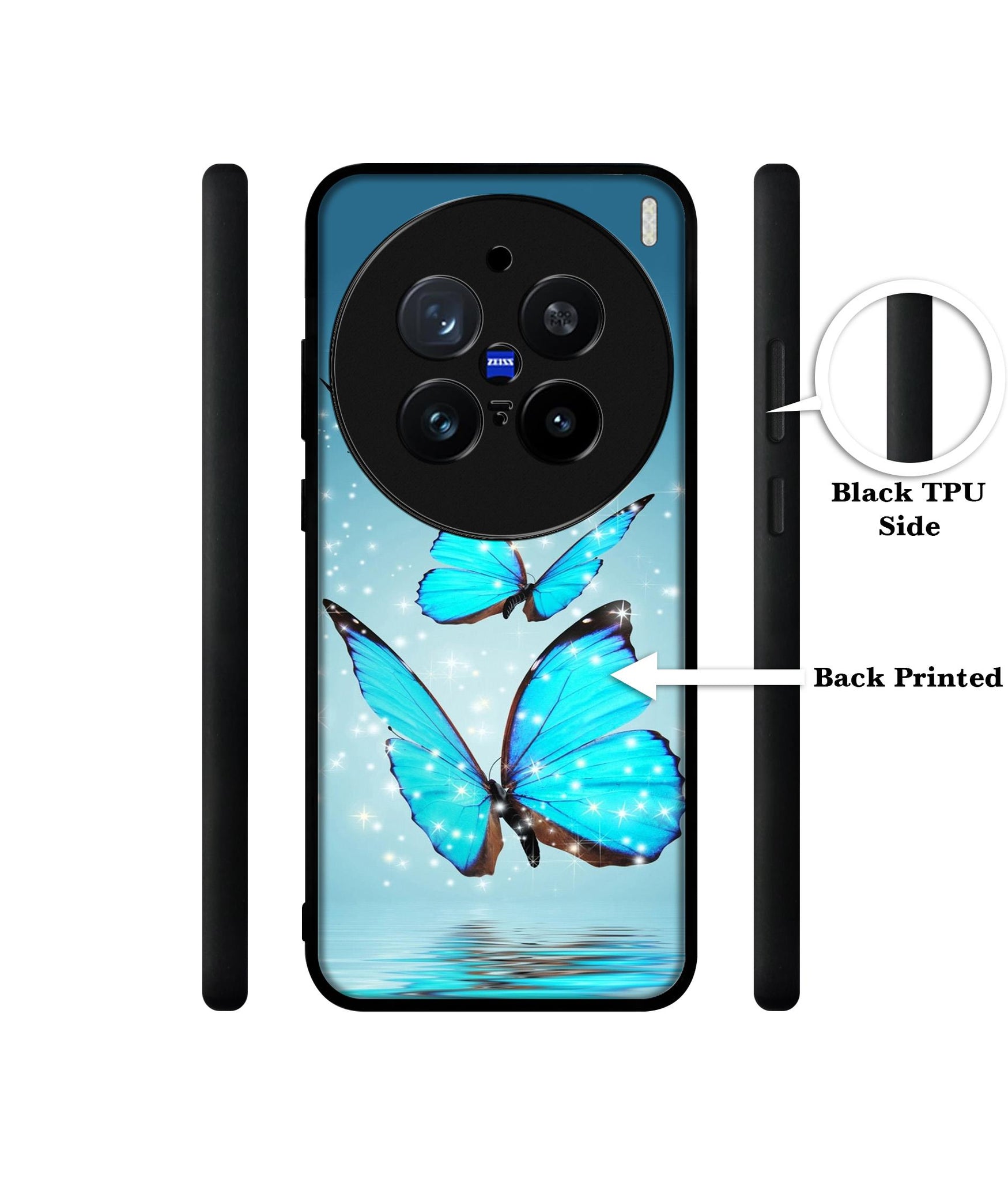 Flying Butterflies Design Designer 2D Printed Back Case Cover for Vivo X200 Pro 5G