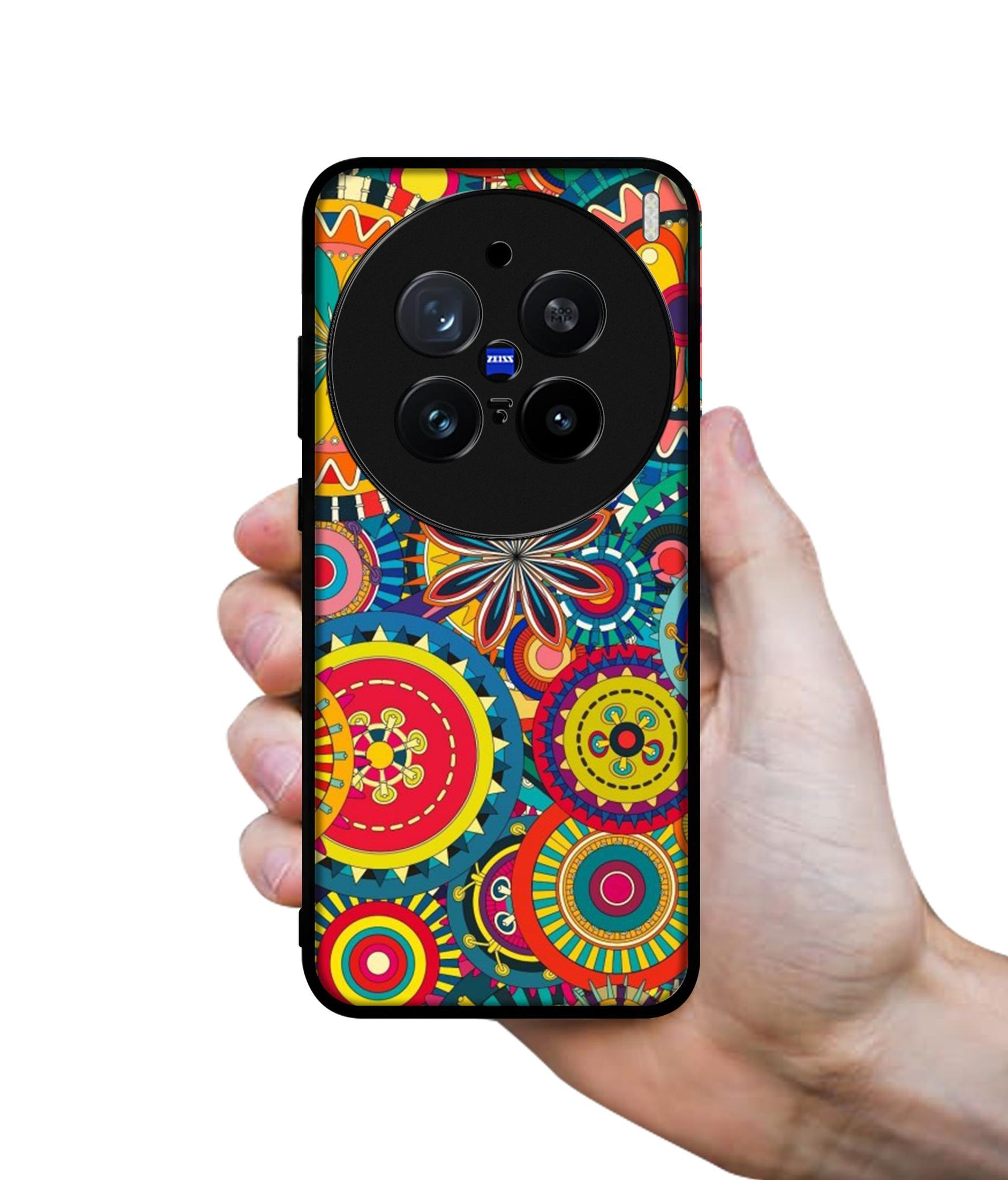Ring Pattern Print Design Designer 2D Printed Back Case Cover for Vivo X200 Pro 5G