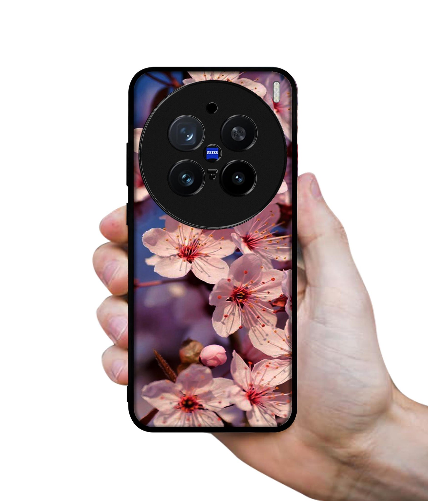 Pink Flowers Pattern Design Designer 2D Printed Back Case Cover for Vivo X200 Pro 5G