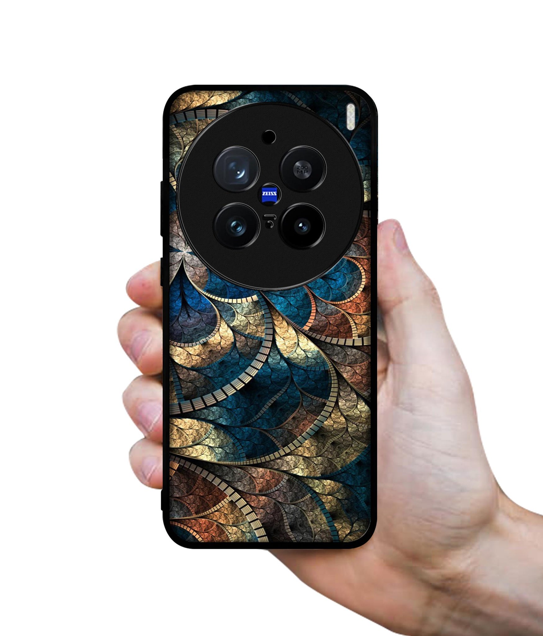 Fractional Pattern Design Designer 2D Printed Back Case Cover for Vivo X200 Pro 5G