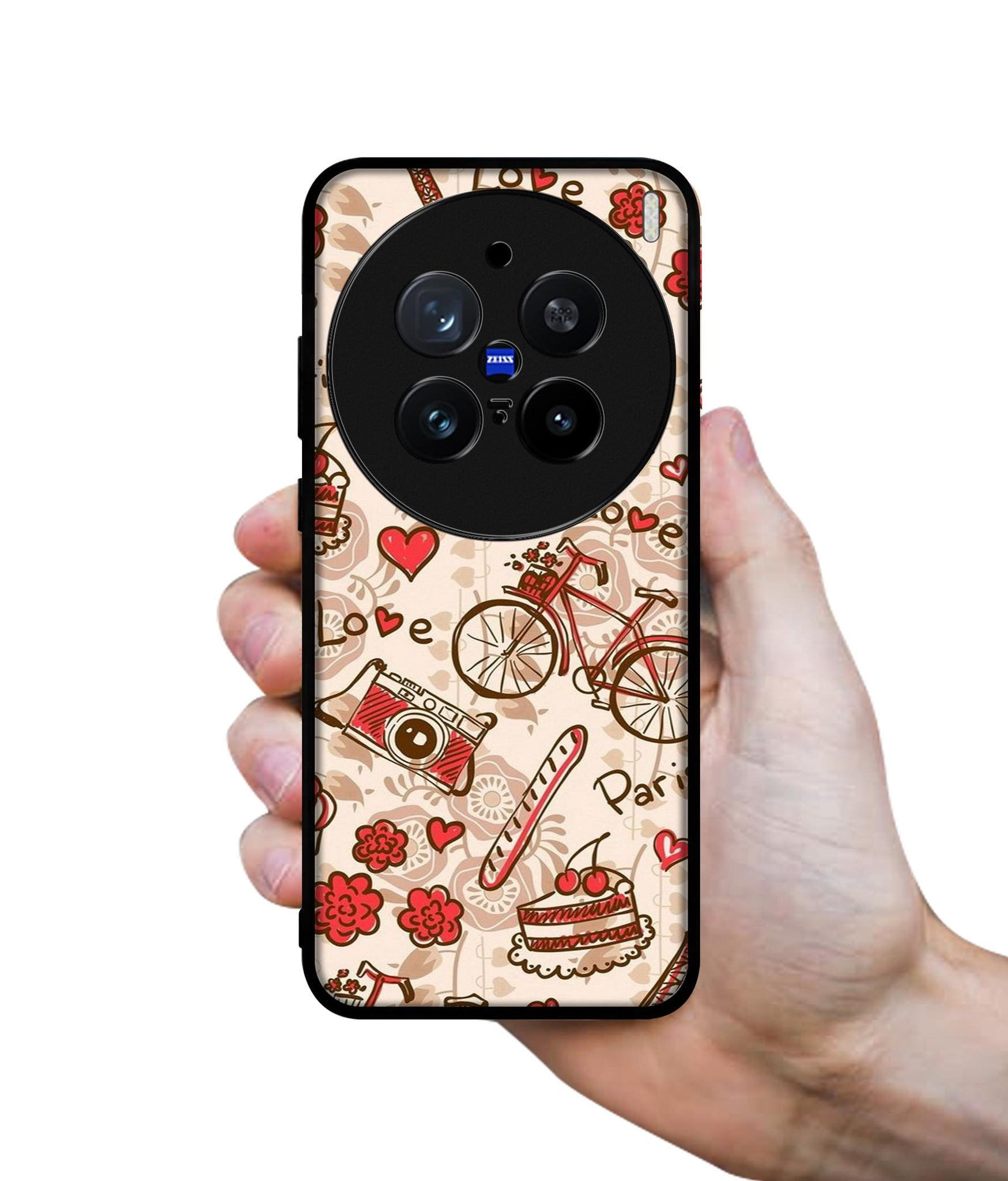 Vintage Paris Design Designer 2D Printed Back Case Cover for Vivo X200 Pro 5G