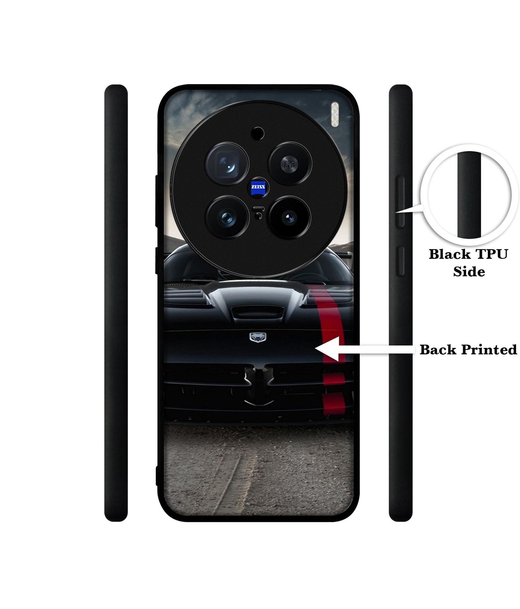 Sports Car Pattern Design Designer 2D Printed Back Case Cover for Vivo X200 Pro 5G