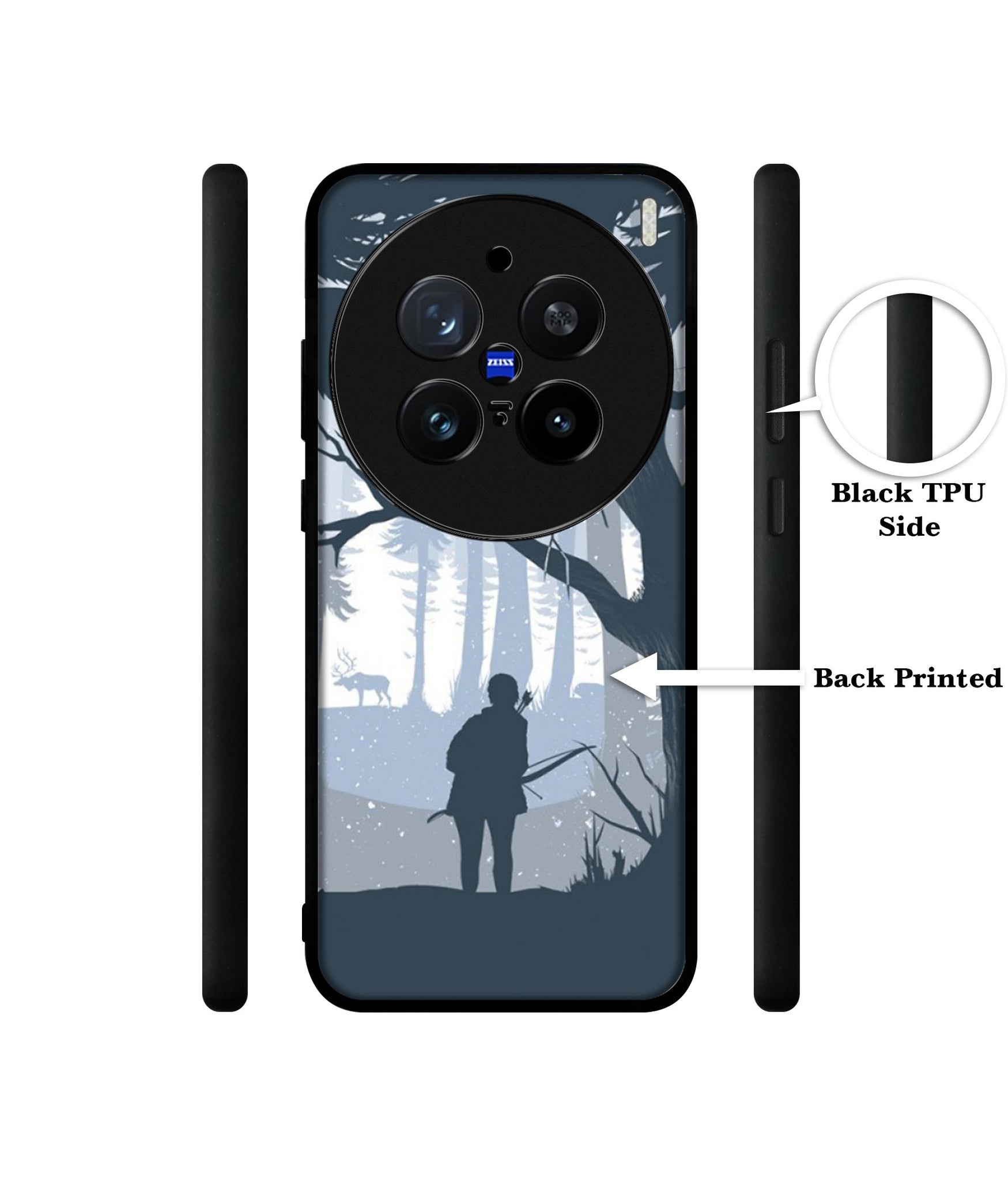 Hunter Design Designer 2D Printed Back Case Cover for Vivo X200 Pro 5G