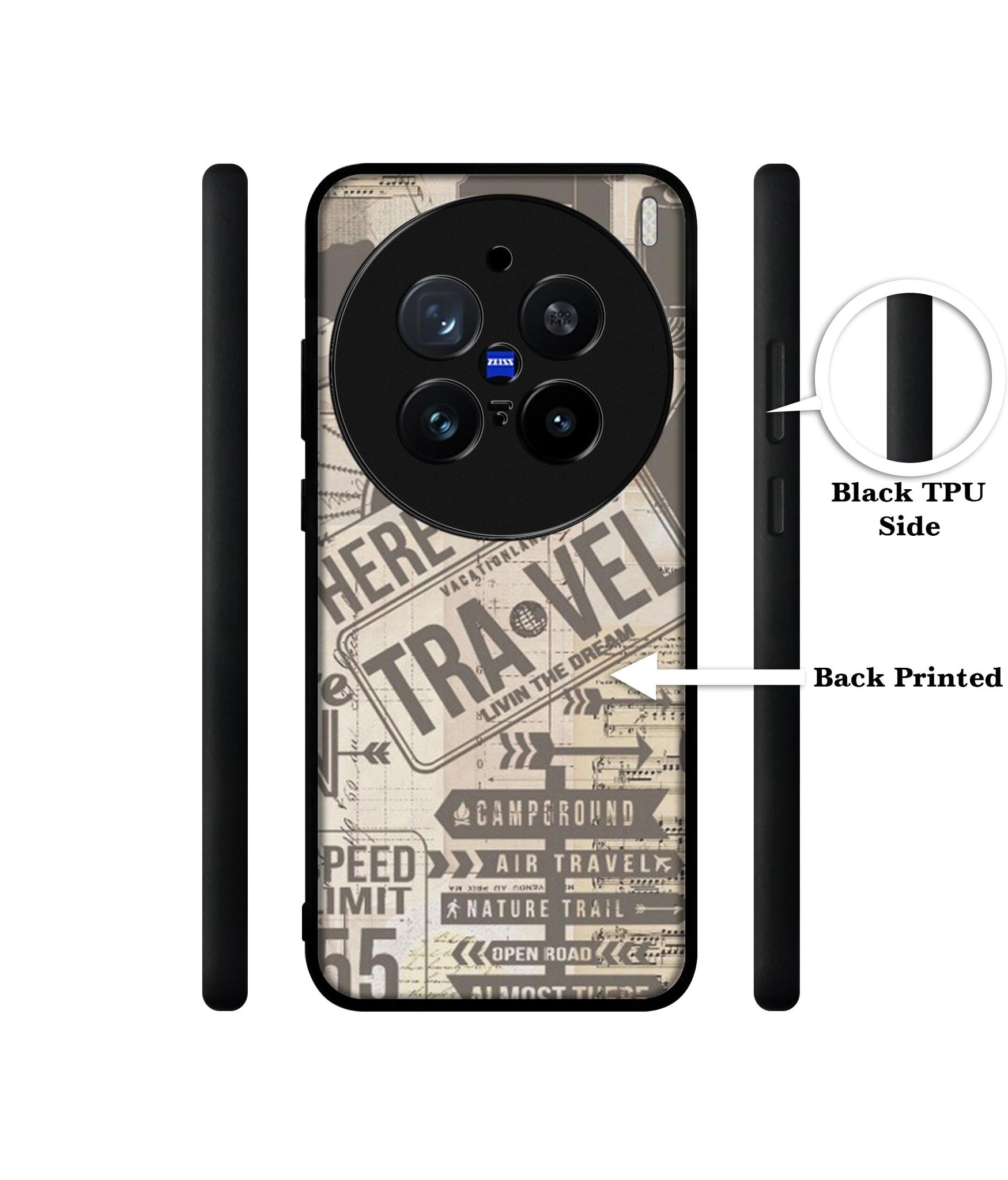 Travel Design Designer 2D Printed Back Case Cover for Vivo X200 Pro 5G