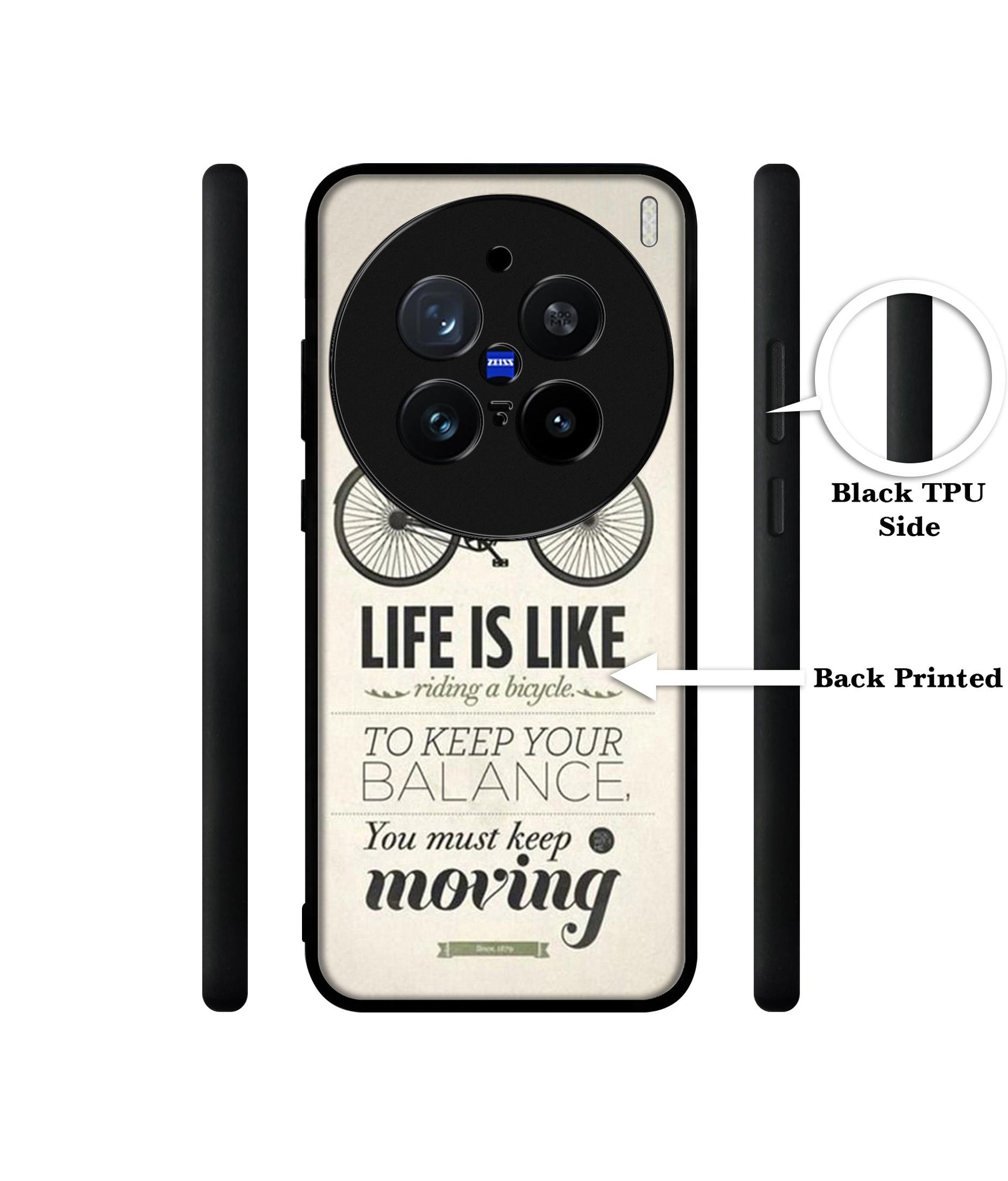 Life is Like Moving Design Designer 2D Printed Back Case Cover for Vivo X200 Pro 5G