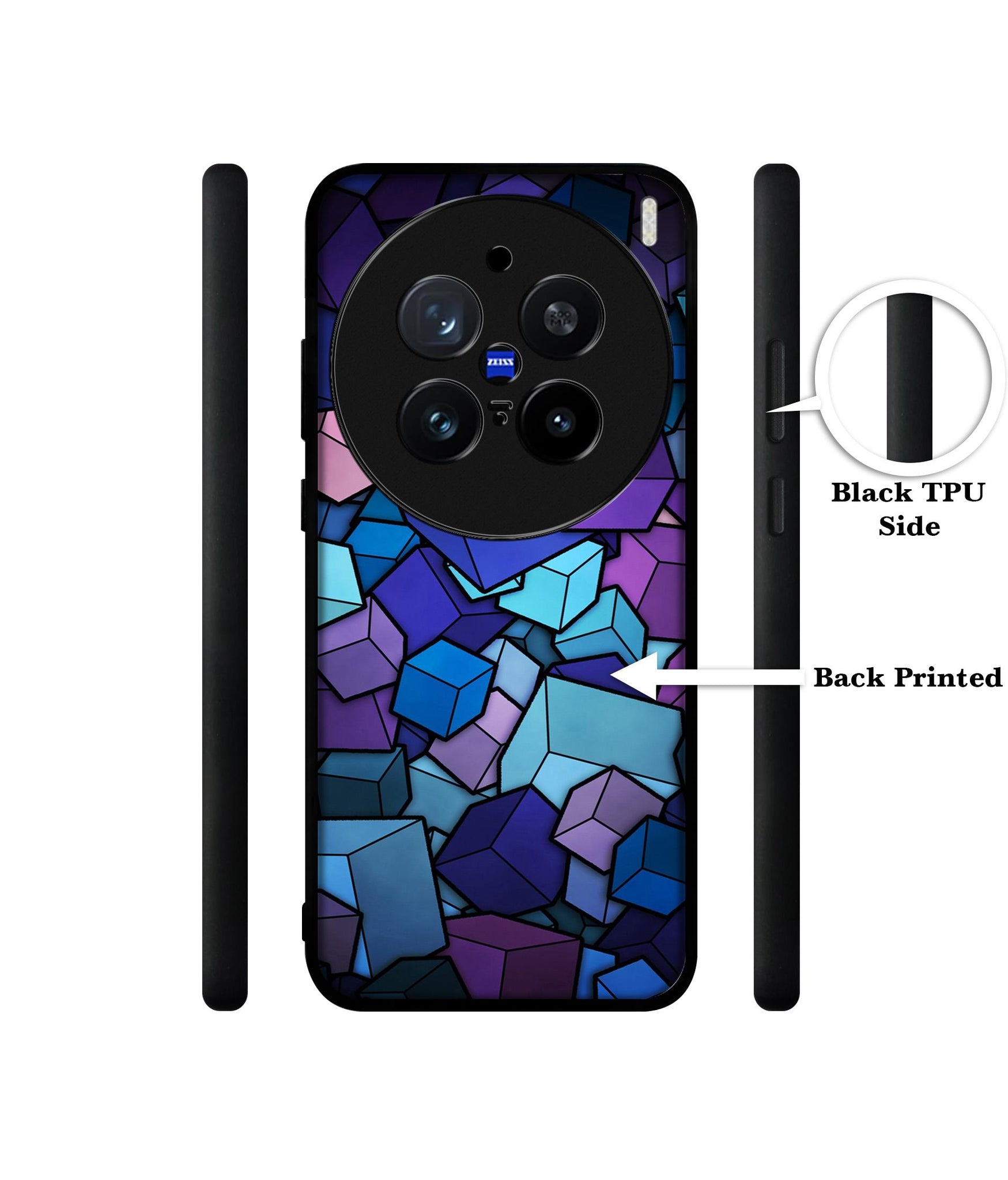 Color Box Design Designer 2D Printed Back Case Cover for Vivo X200 Pro 5G