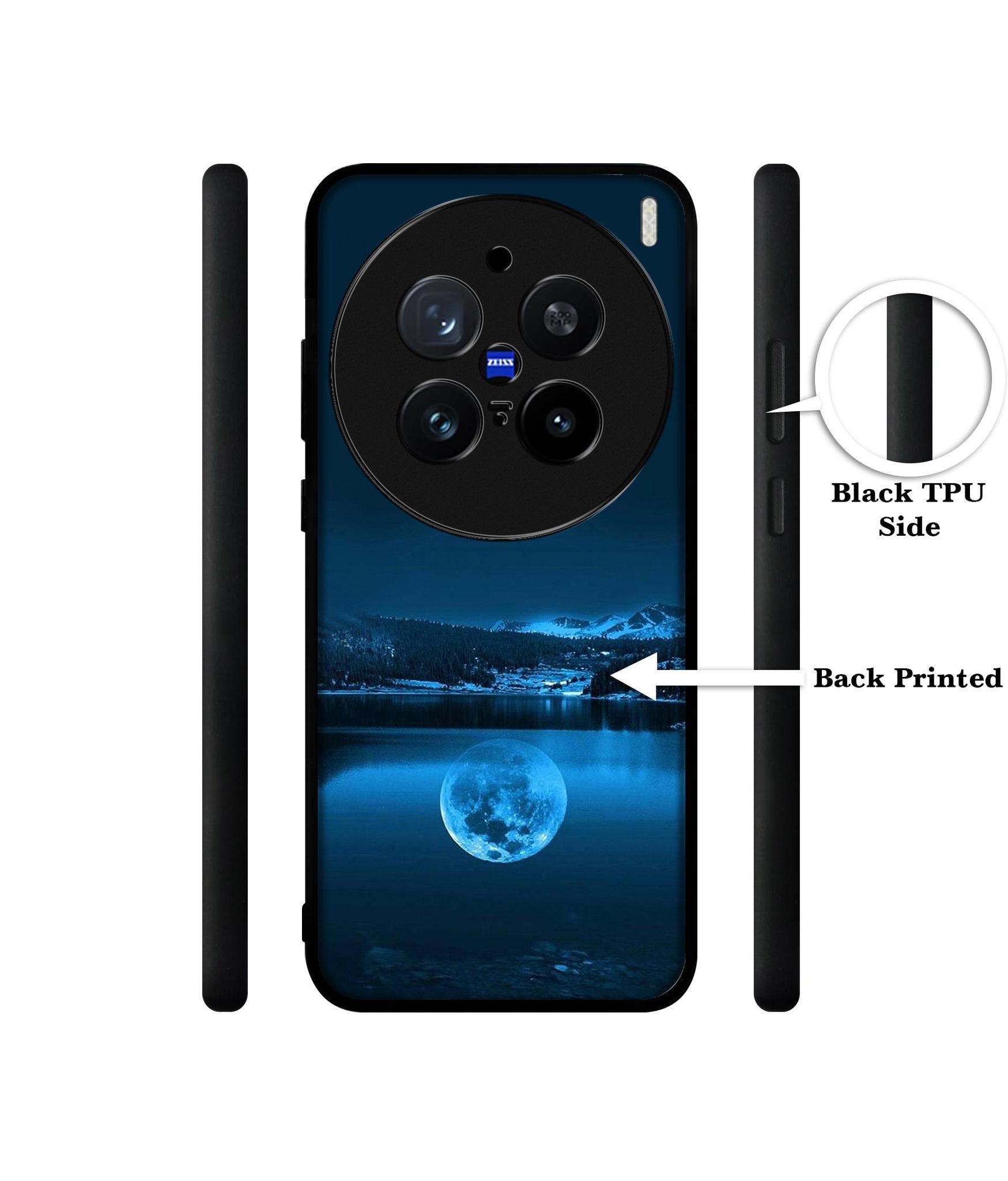 Moon Pattern Print Design Designer 2D Printed Back Case Cover for Vivo X200 Pro 5G