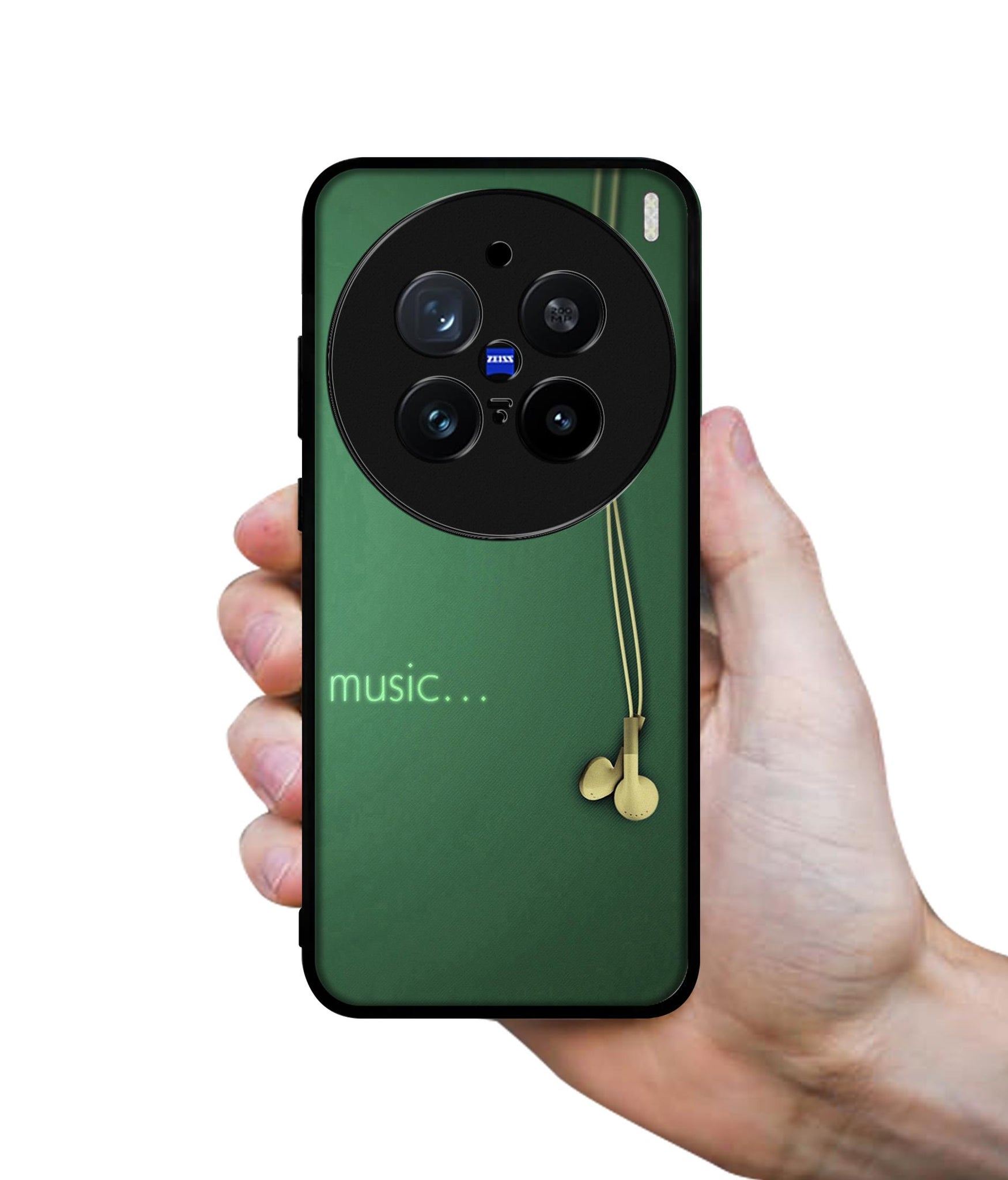 Headphone Music Design Designer 2D Printed Back Case Cover for Vivo X200 Pro 5G