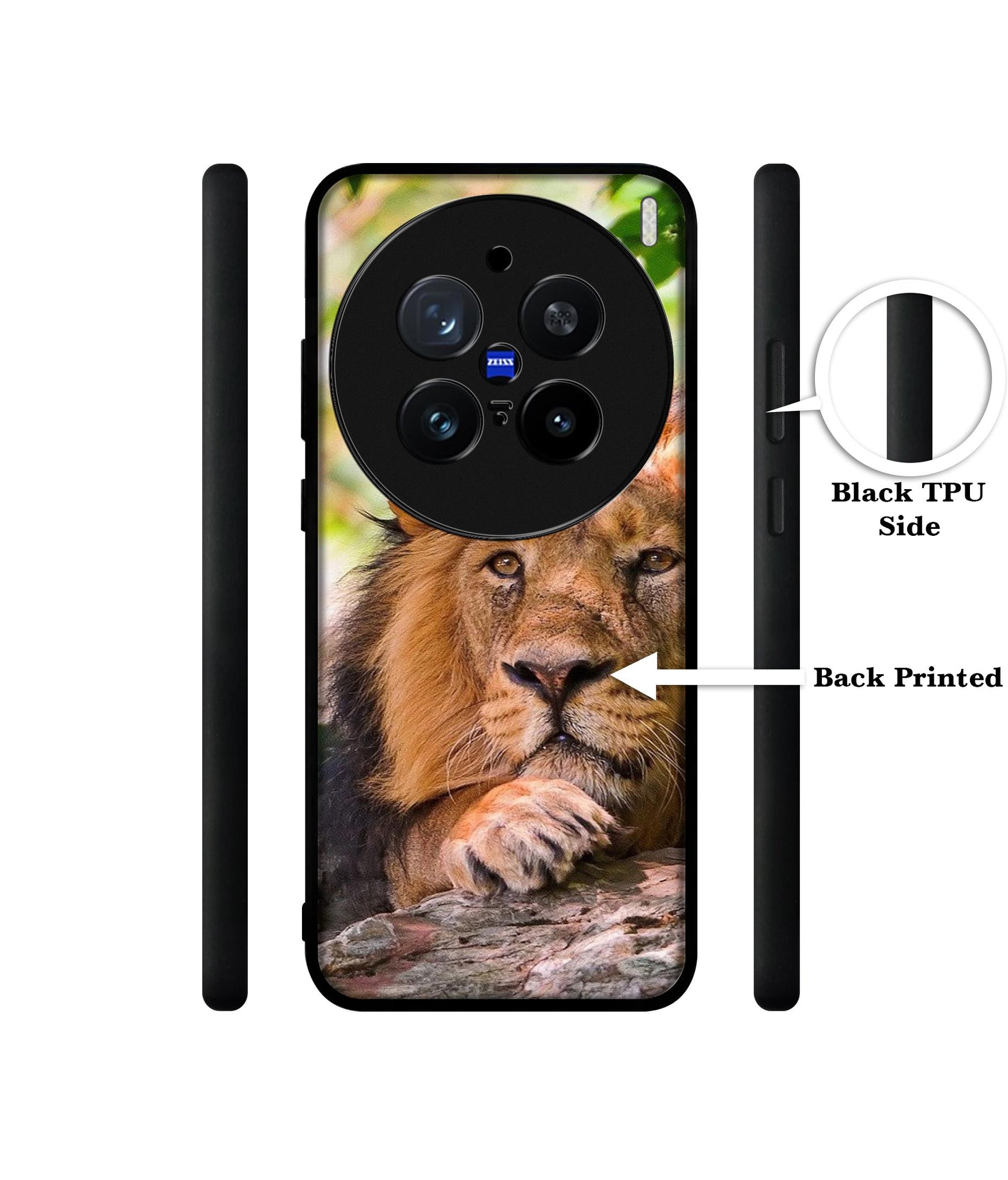 Tiger Pattern Print Design Designer 2D Printed Back Case Cover for Vivo X200 Pro 5G