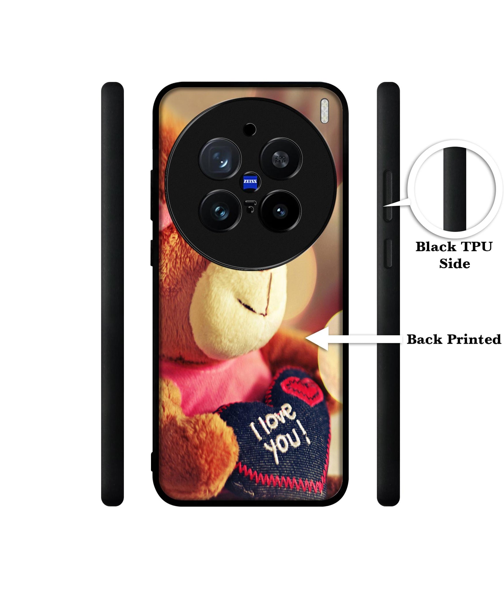 Teddy Bear Design Designer 2D Printed Back Case Cover for Vivo X200 Pro 5G
