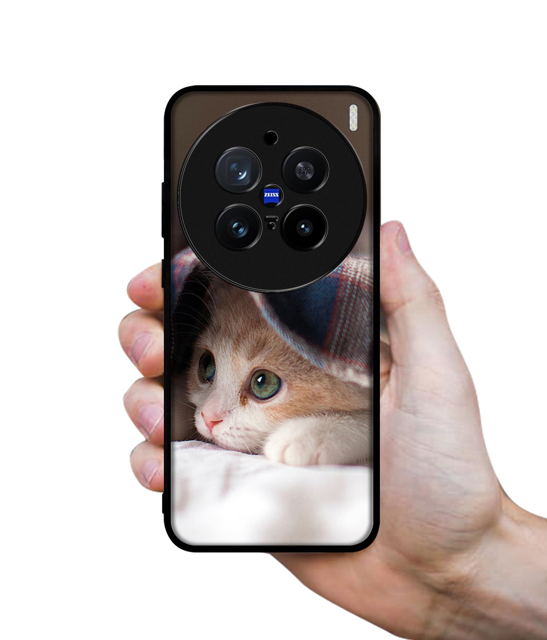 Sleepy Kitten Design Designer 2D Printed Back Case Cover for Vivo X200 Pro 5G