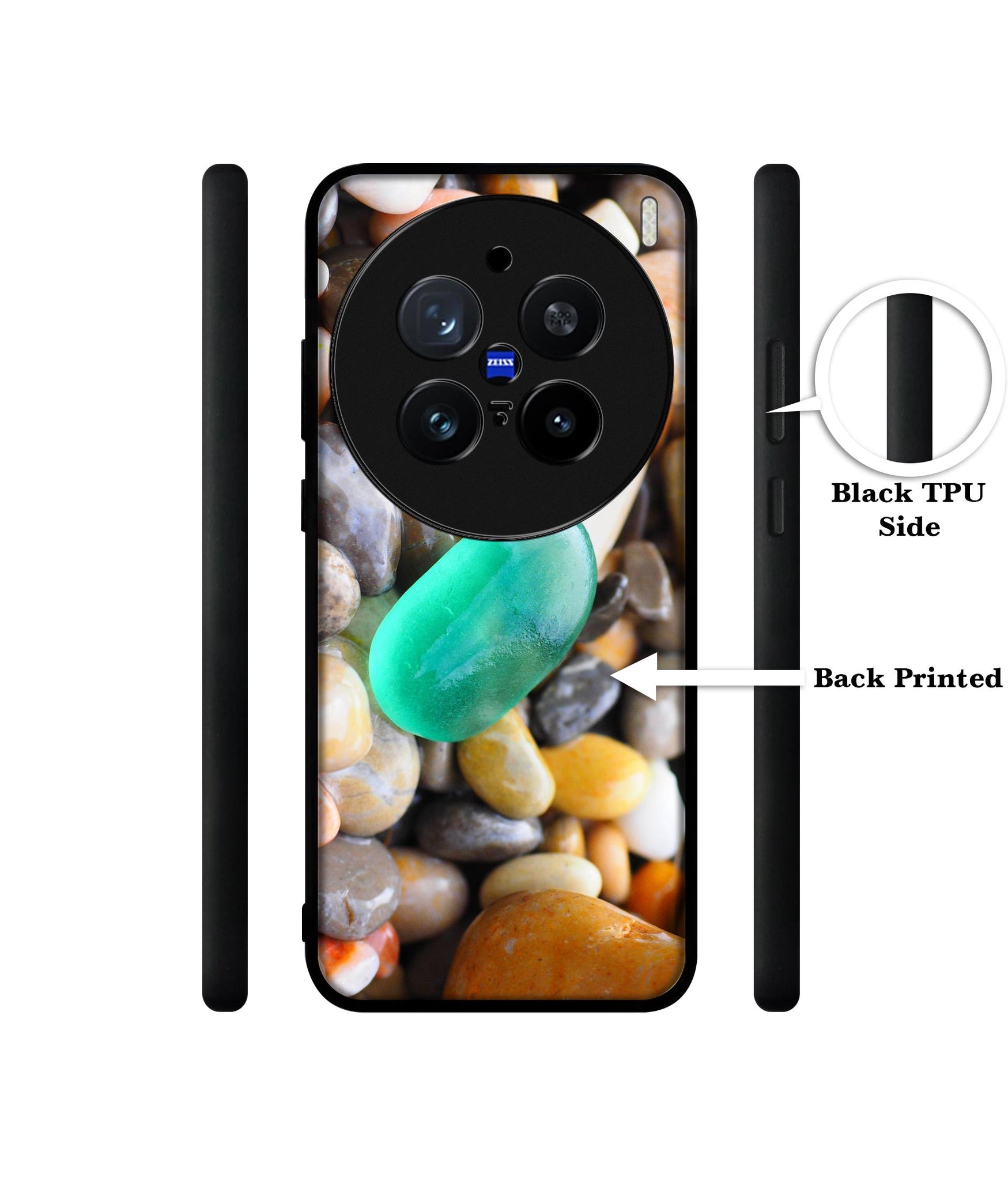 Sea Stones Design Designer 2D Printed Back Case Cover for Vivo X200 Pro 5G