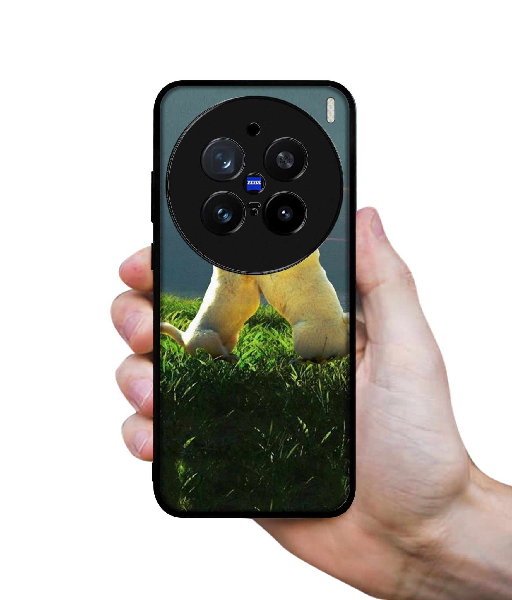 Puppy Couple Sunset Design Designer 2D Printed Back Case Cover for Vivo X200 Pro 5G