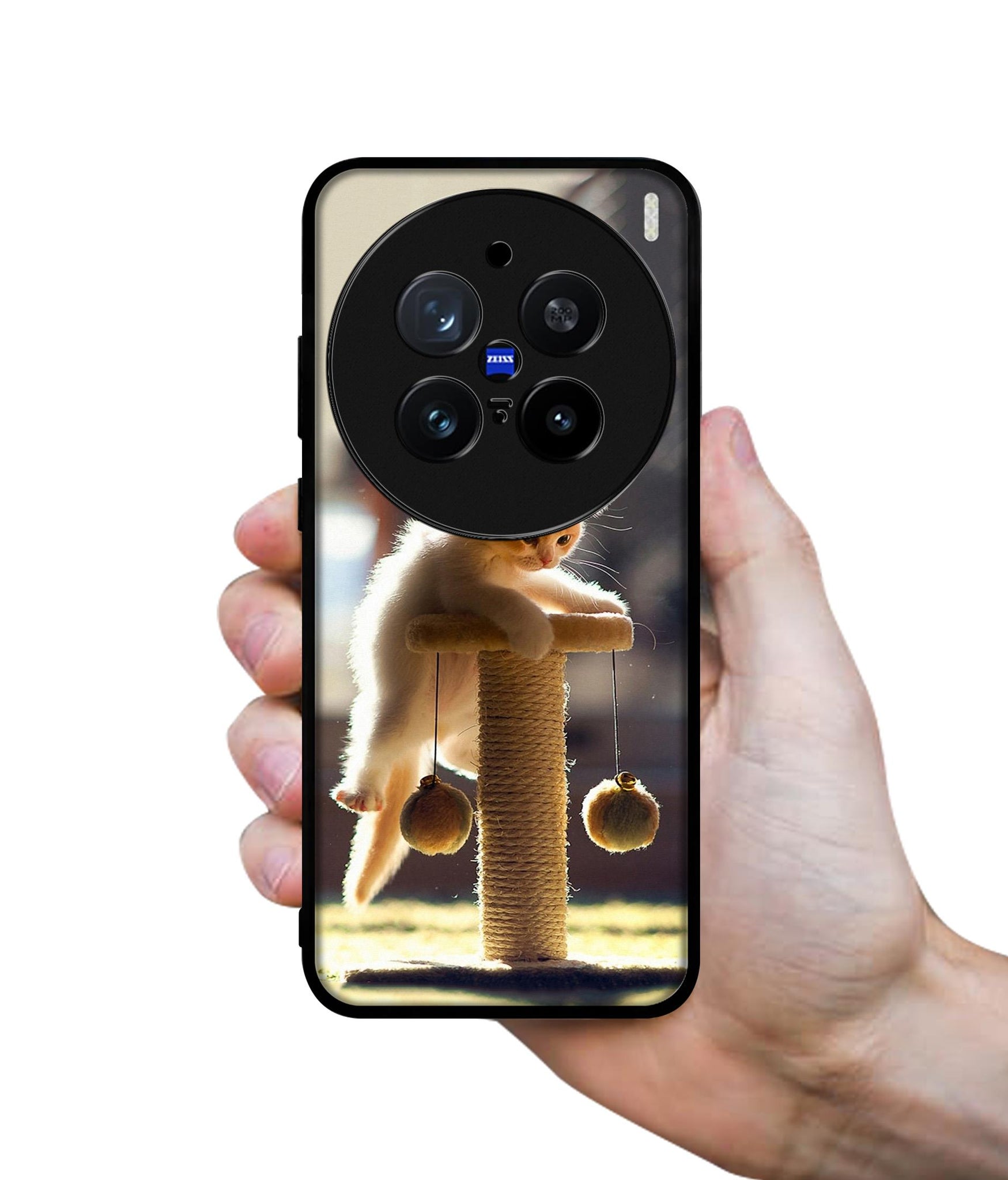 Cat Climbing Design Designer 2D Printed Back Case Cover for Vivo X200 Pro 5G