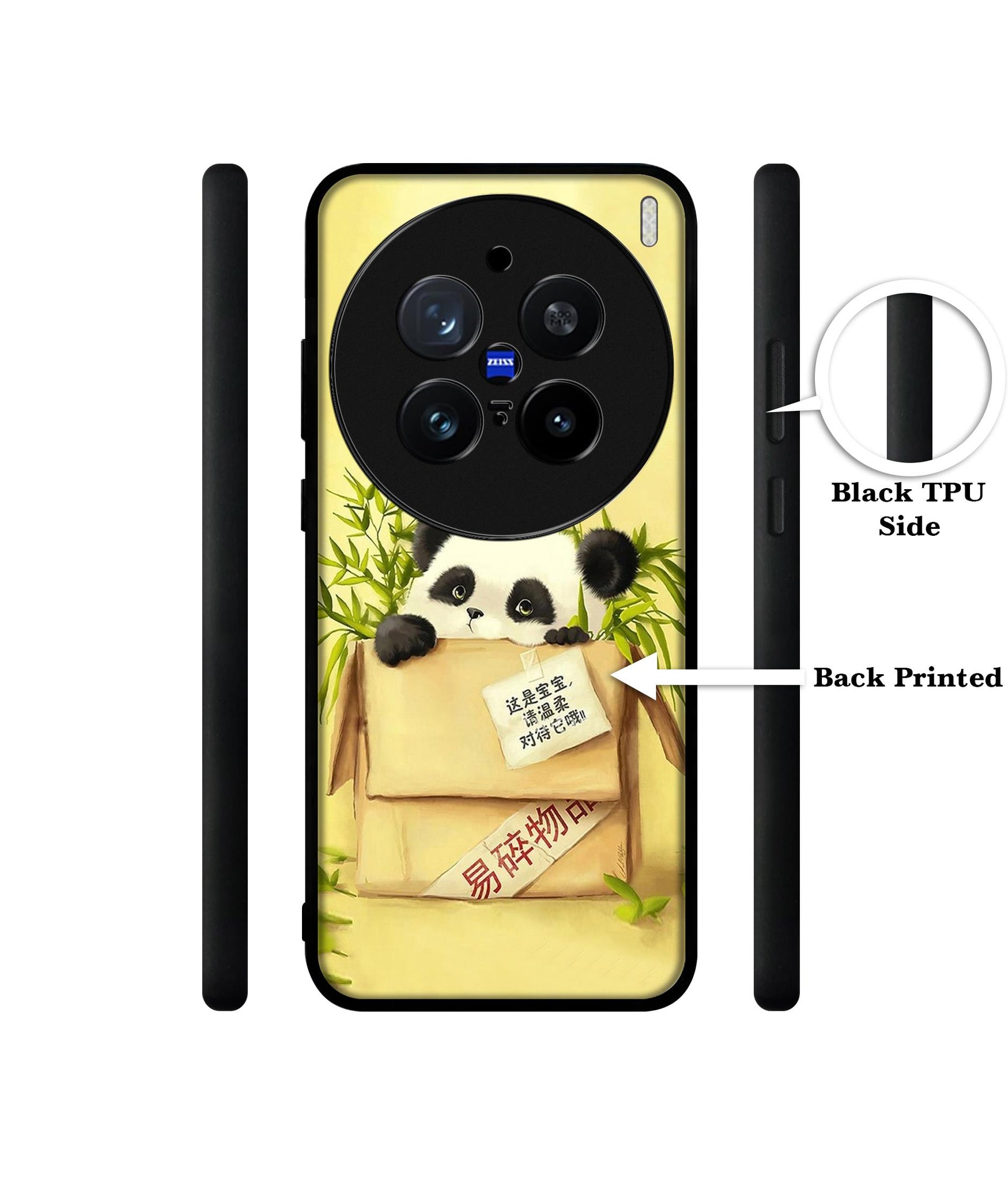 Panda In Box Design Designer 2D Printed Back Case Cover for Vivo X200 Pro 5G