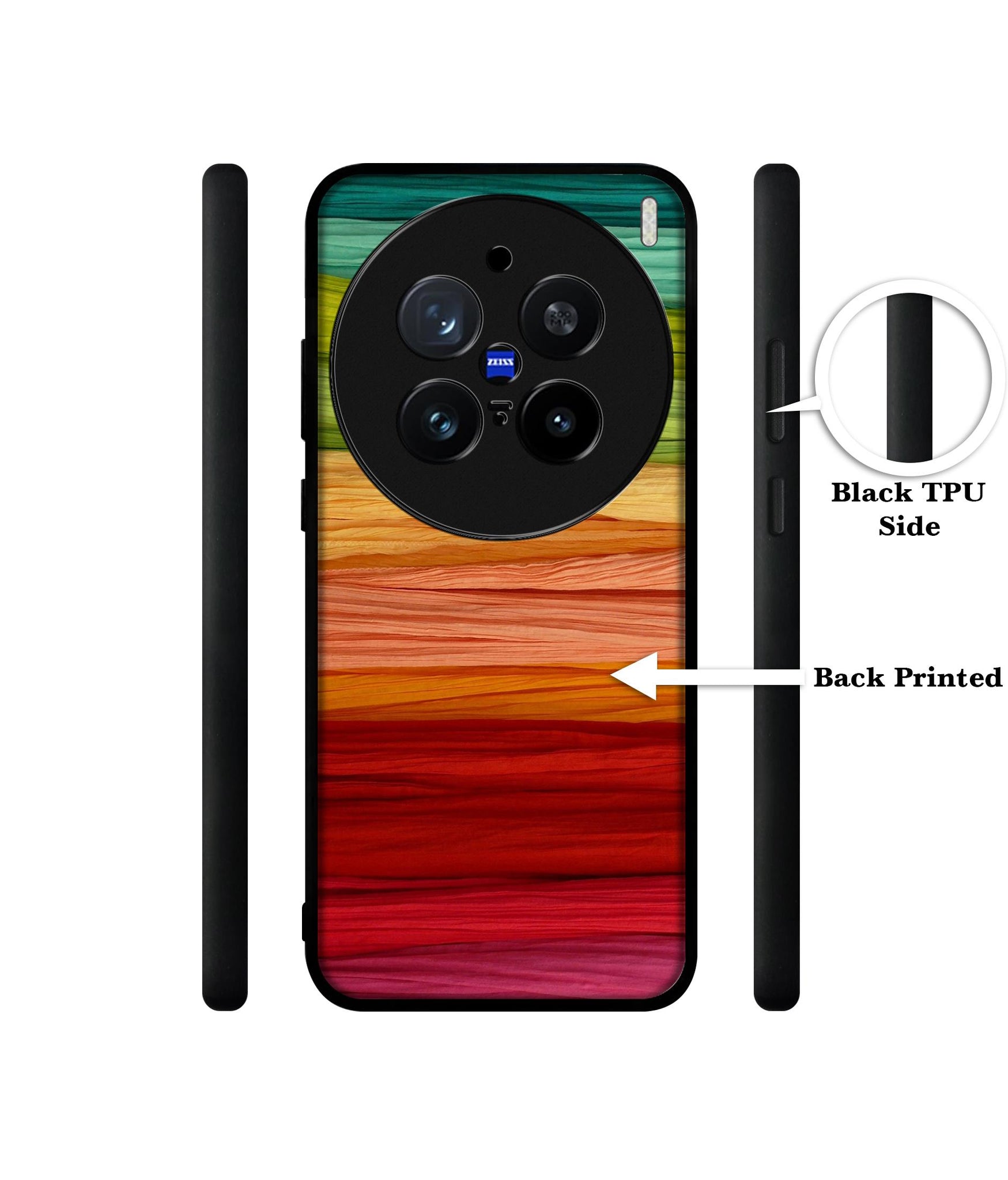 Colorful Thread Design Designer 2D Printed Back Case Cover for Vivo X200 Pro 5G