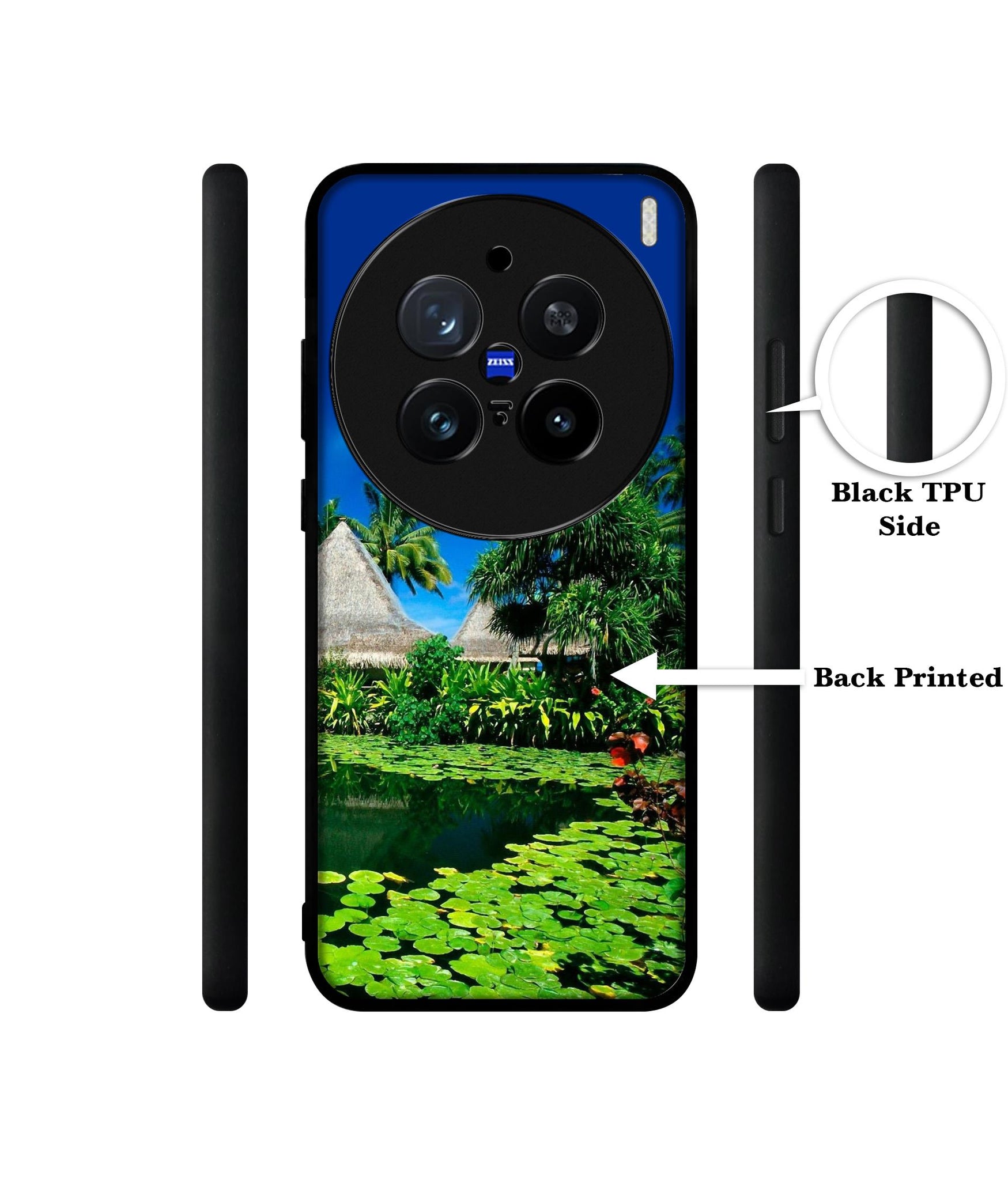 Tropics Water Design Designer 2D Printed Back Case Cover for Vivo X200 Pro 5G