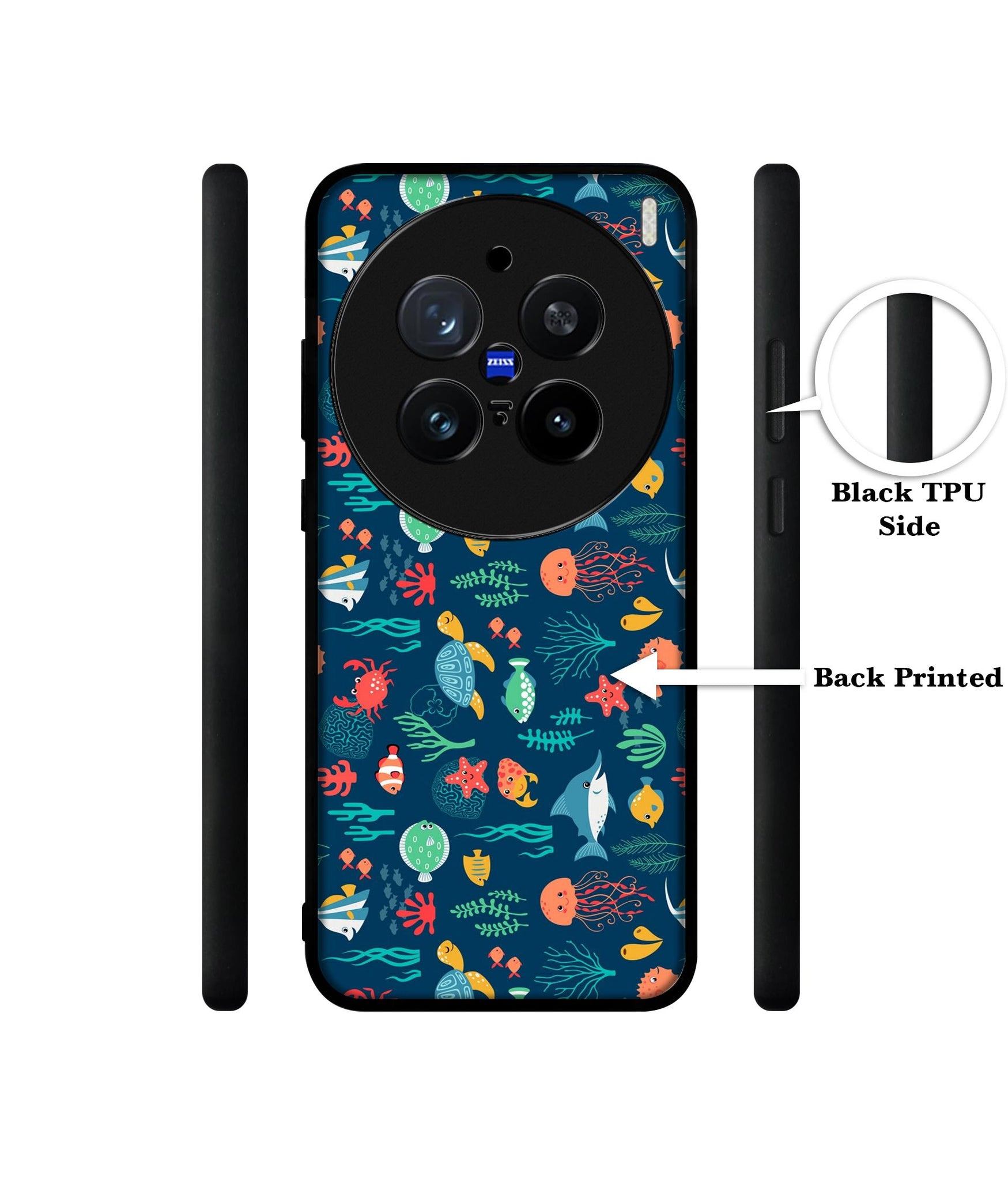 Aquarium Texture Design Designer 2D Printed Back Case Cover for Vivo X200 Pro 5G