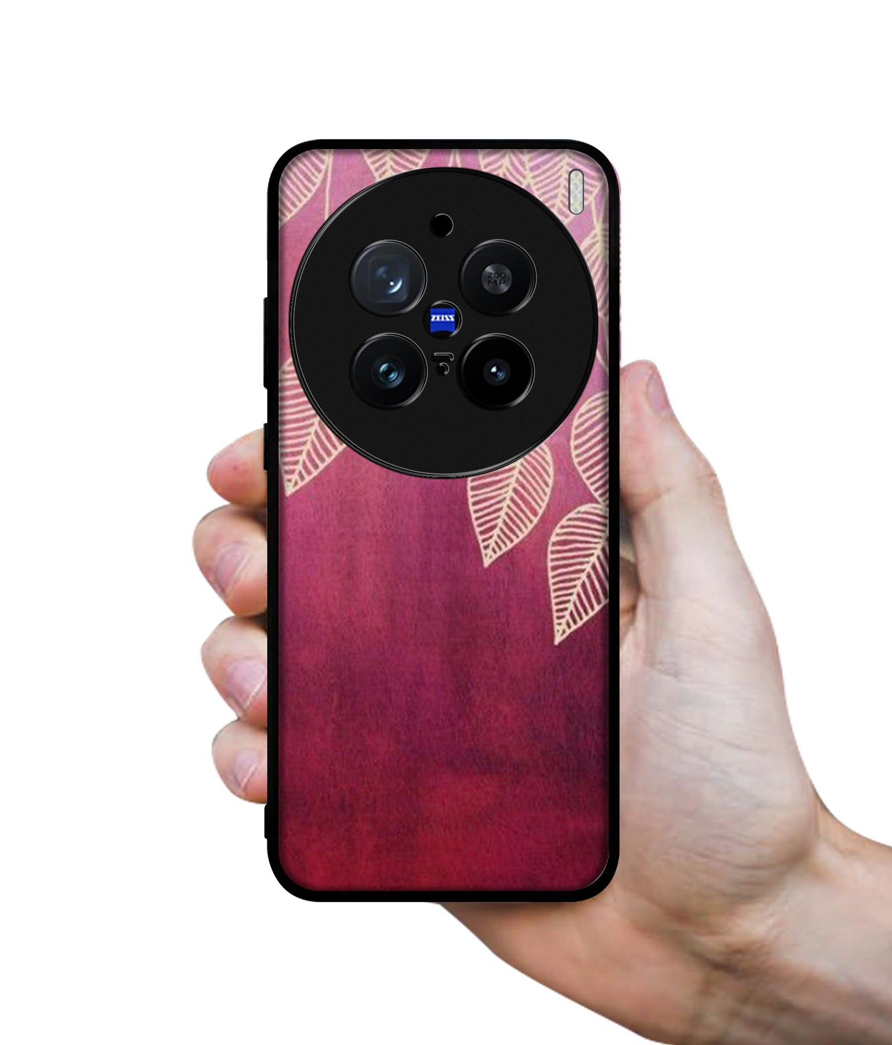 Leaf Pattern Design Designer 2D Printed Back Case Cover for Vivo X200 Pro 5G
