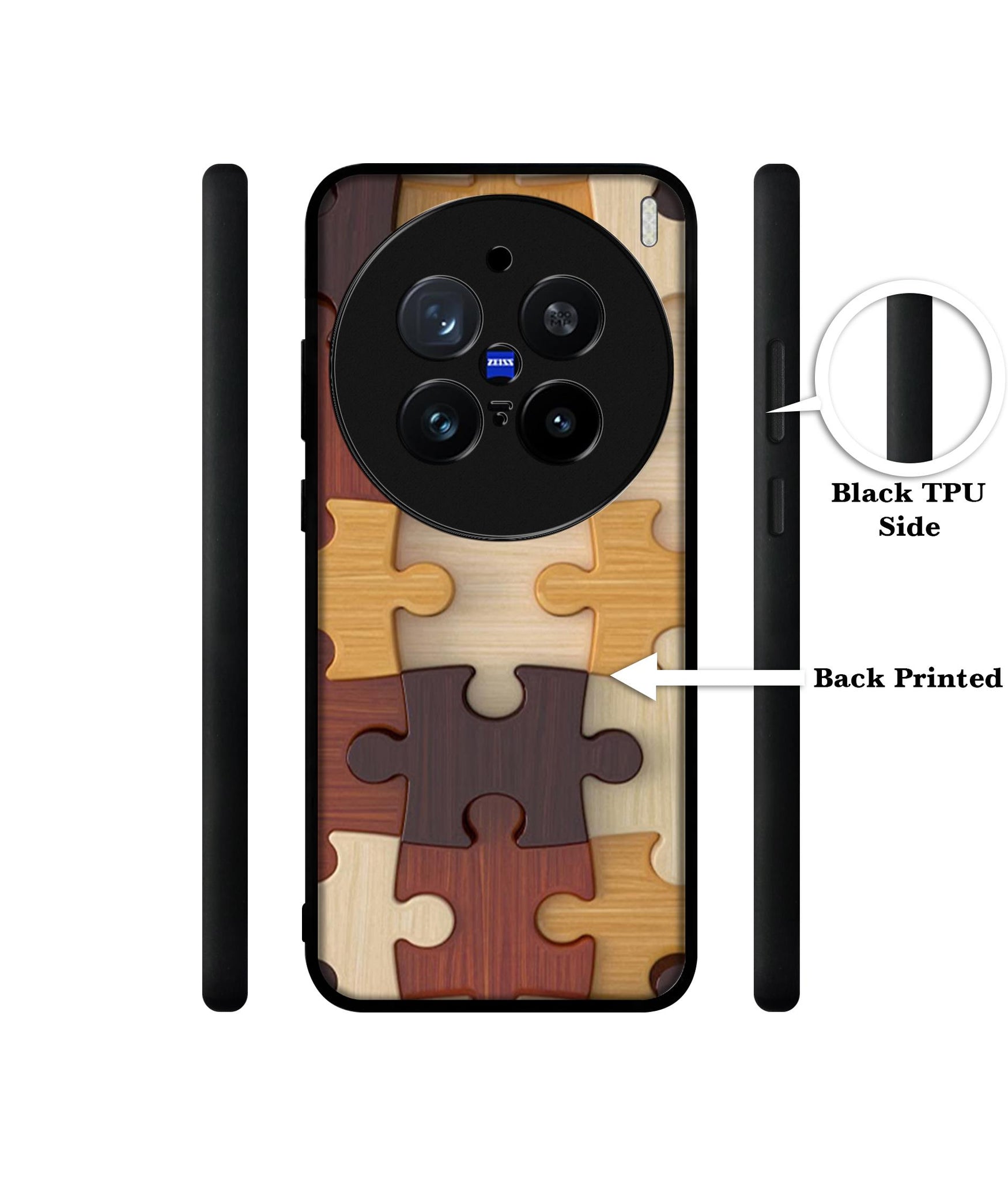 Puzzle Pattern Design Designer 2D Printed Back Case Cover for Vivo X200 Pro 5G