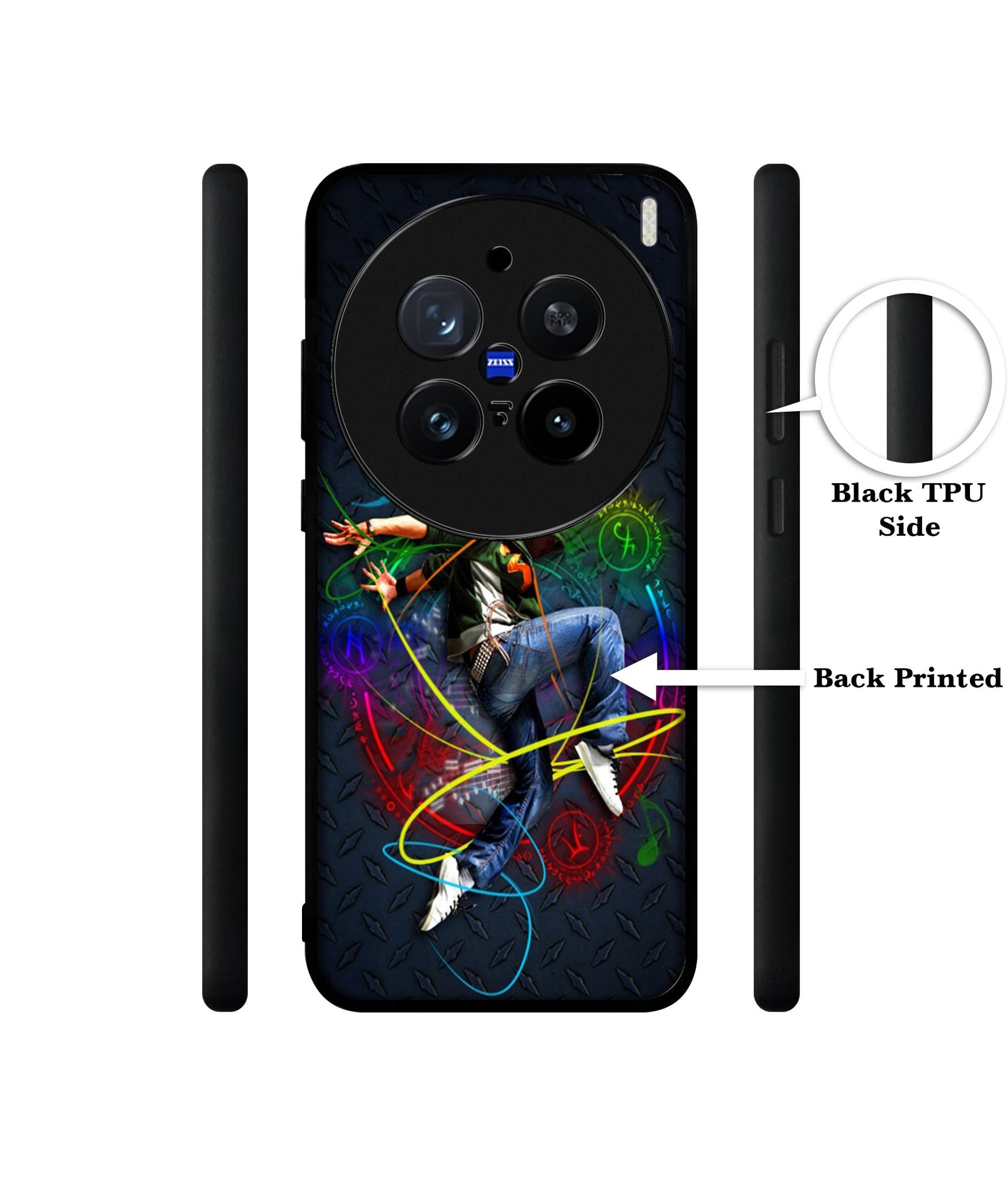 Boy With Music Design Designer 2D Printed Back Case Cover for Vivo X200 Pro 5G