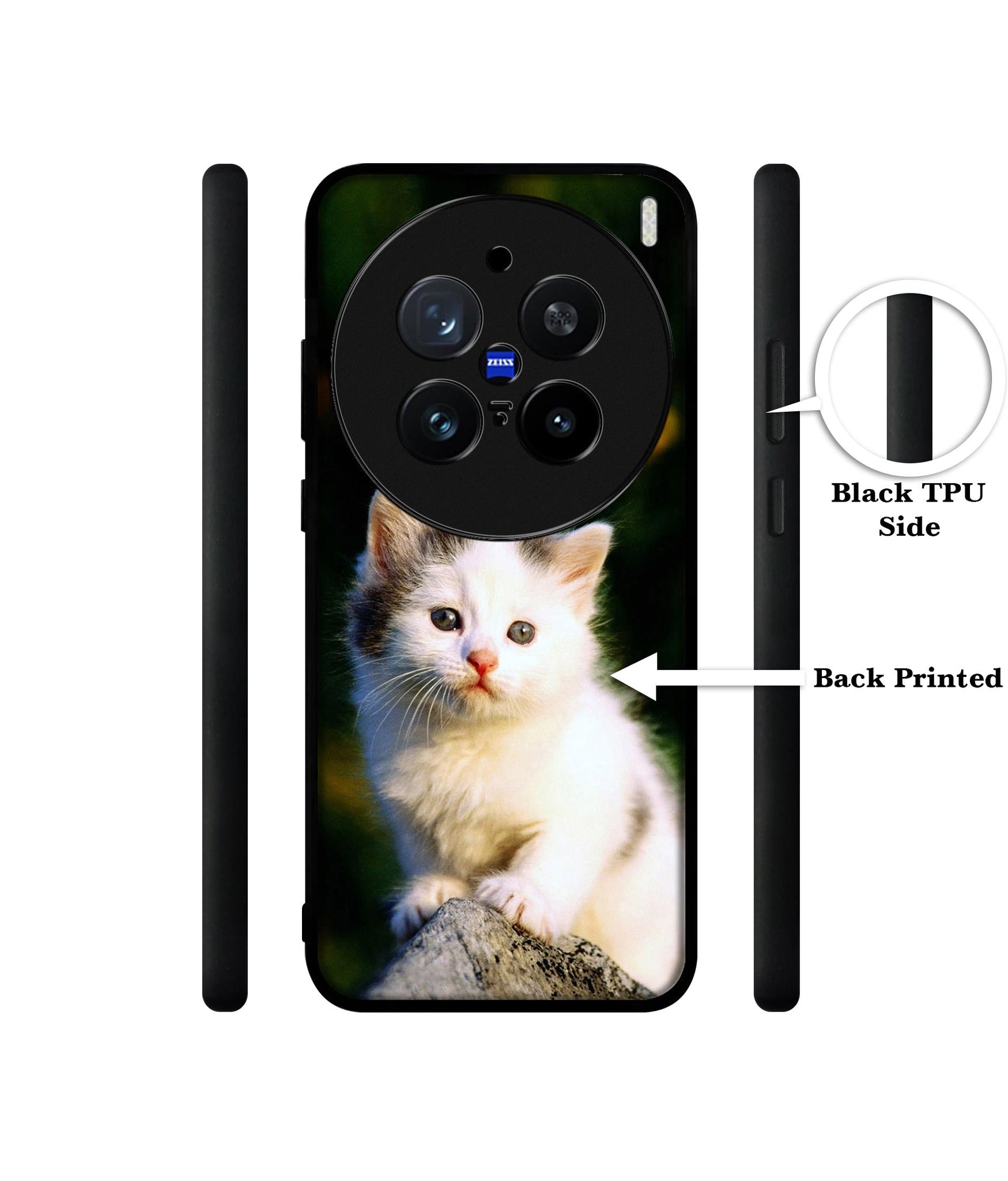 Sweet Cat Design Designer 2D Printed Back Case Cover for Vivo X200 Pro 5G