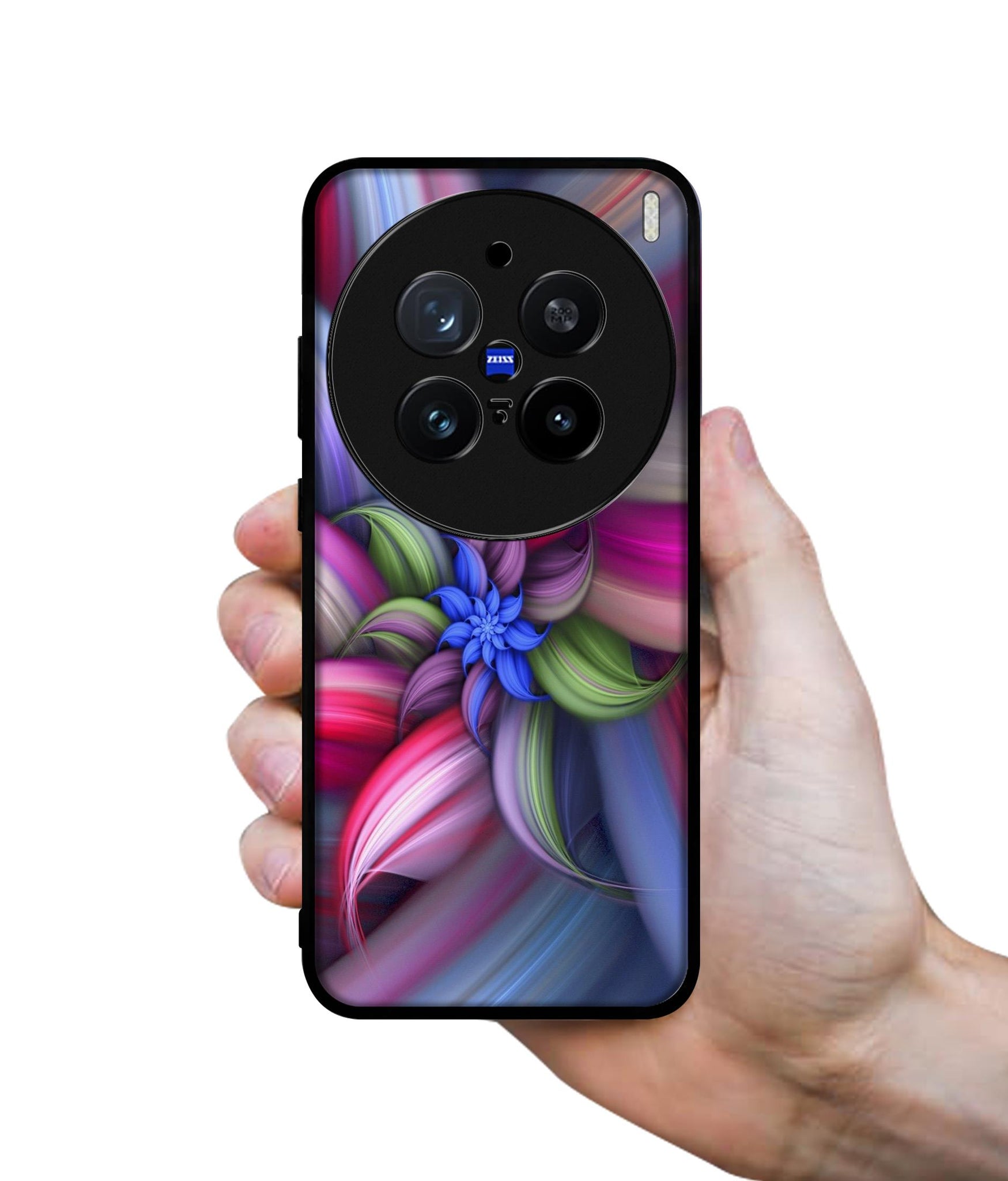 Colorful Flower Design Designer 2D Printed Back Case Cover for Vivo X200 Pro 5G