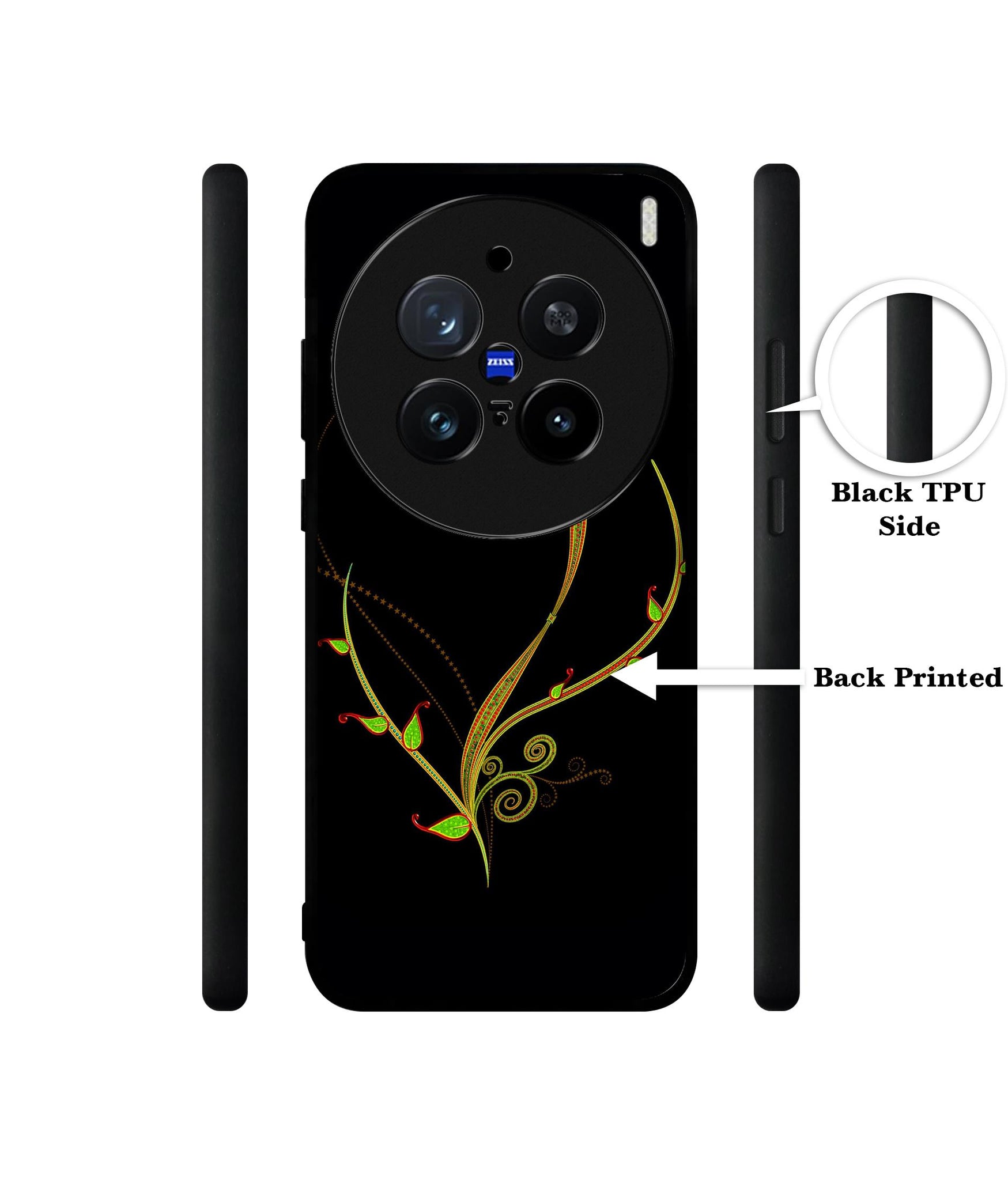 Yellow Pattern Design Designer 2D Printed Back Case Cover for Vivo X200 Pro 5G