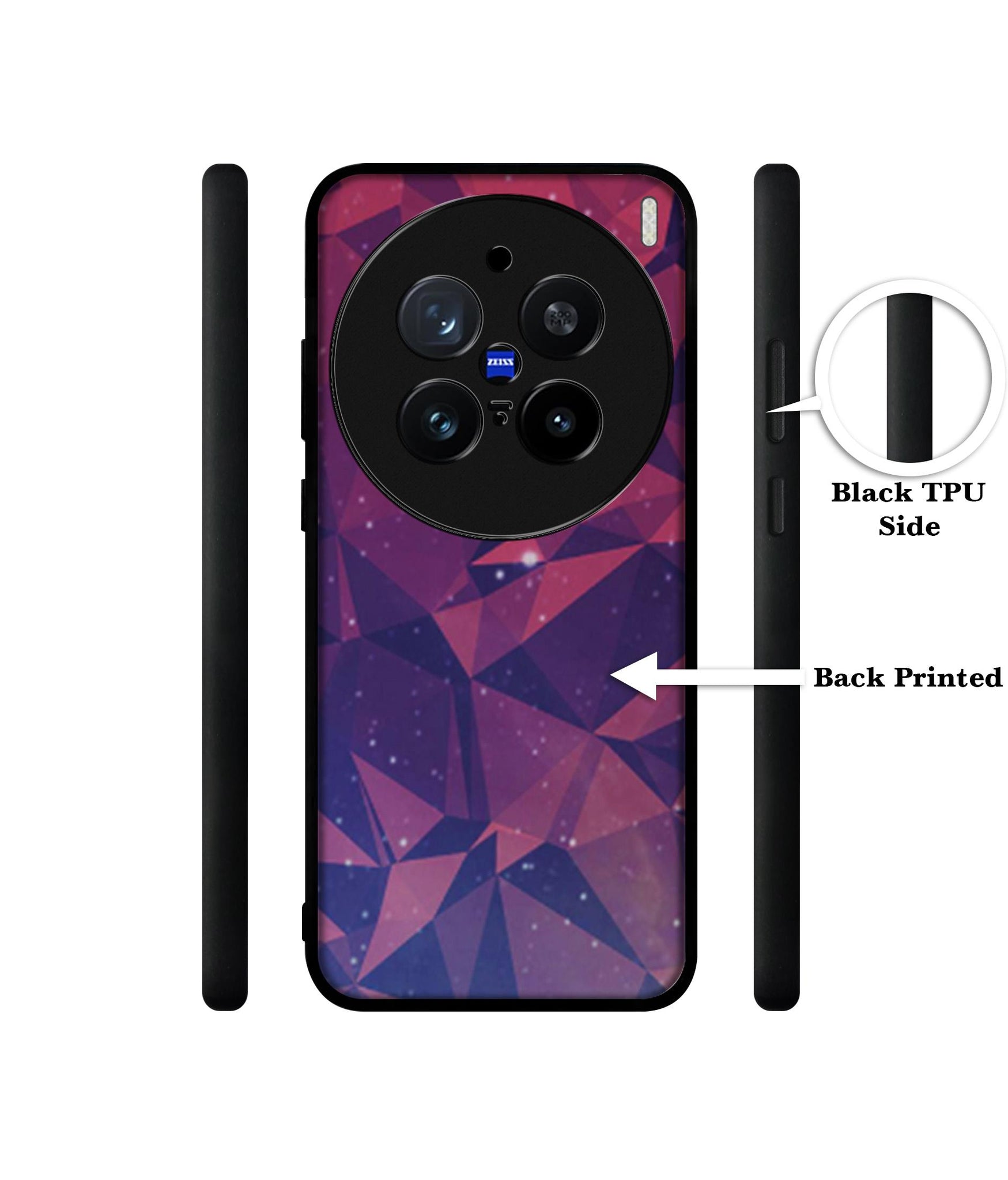 Bad Color Shape Design Designer 2D Printed Back Case Cover for Vivo X200 Pro 5G