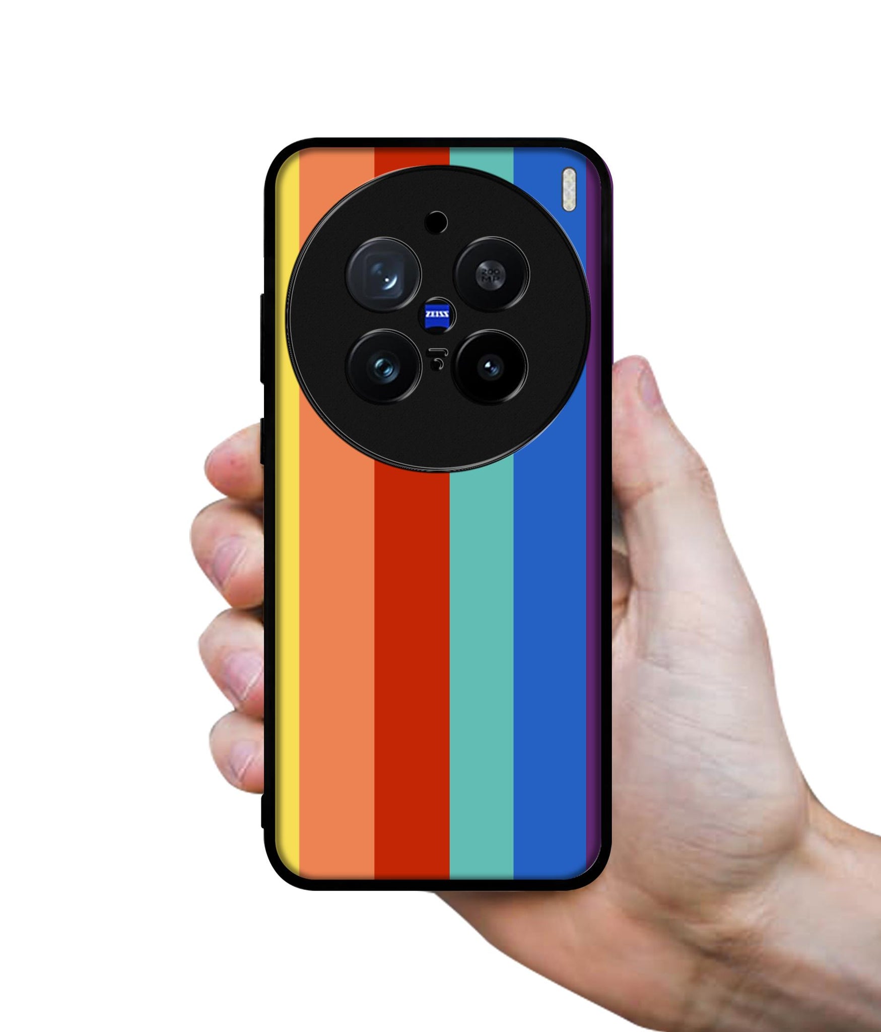 Rainbow Colors Design Designer 2D Printed Back Case Cover for Vivo X200 Pro 5G