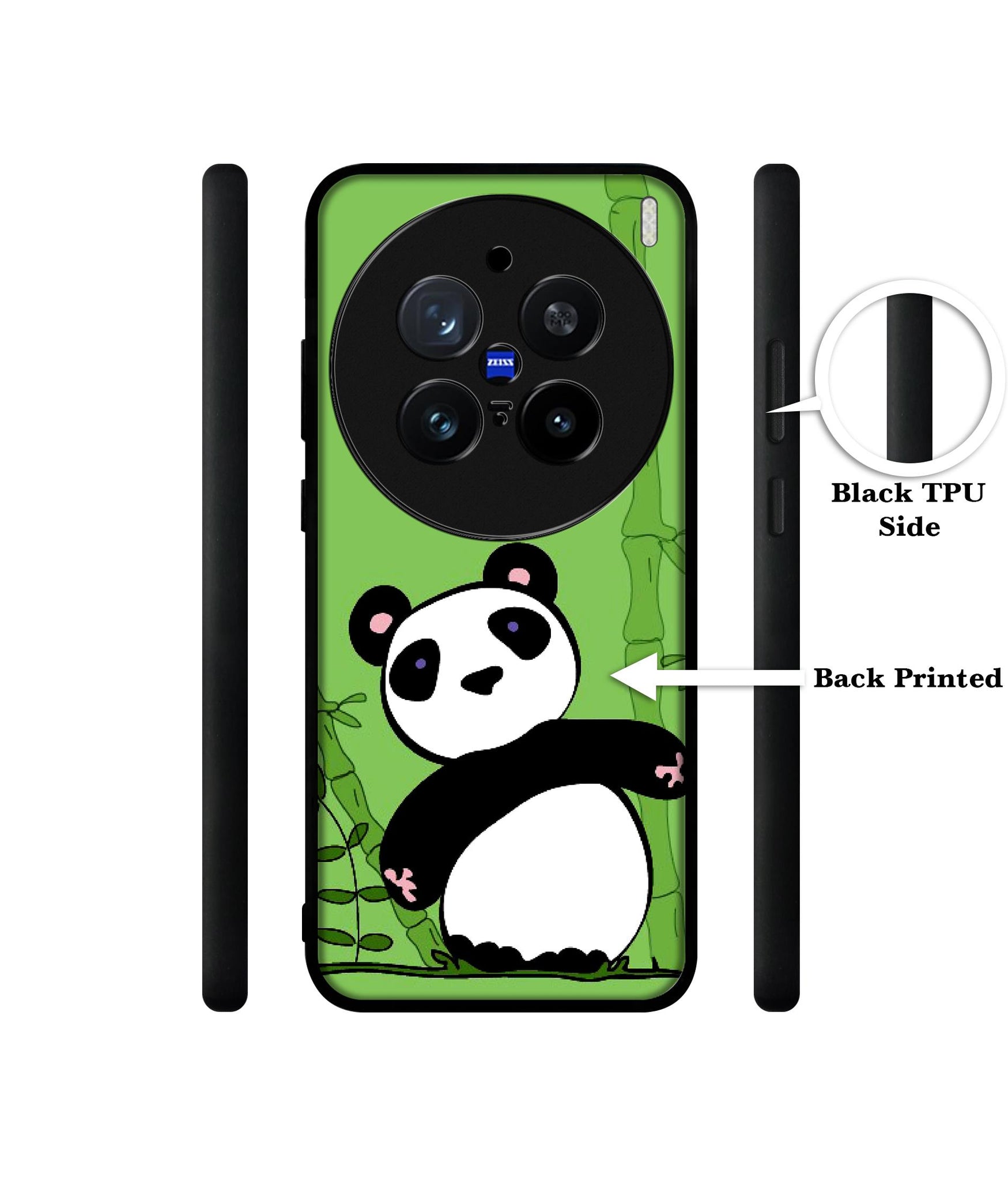 Panda with Bamboo Design Designer 2D Printed Back Case Cover for Vivo X200 Pro 5G